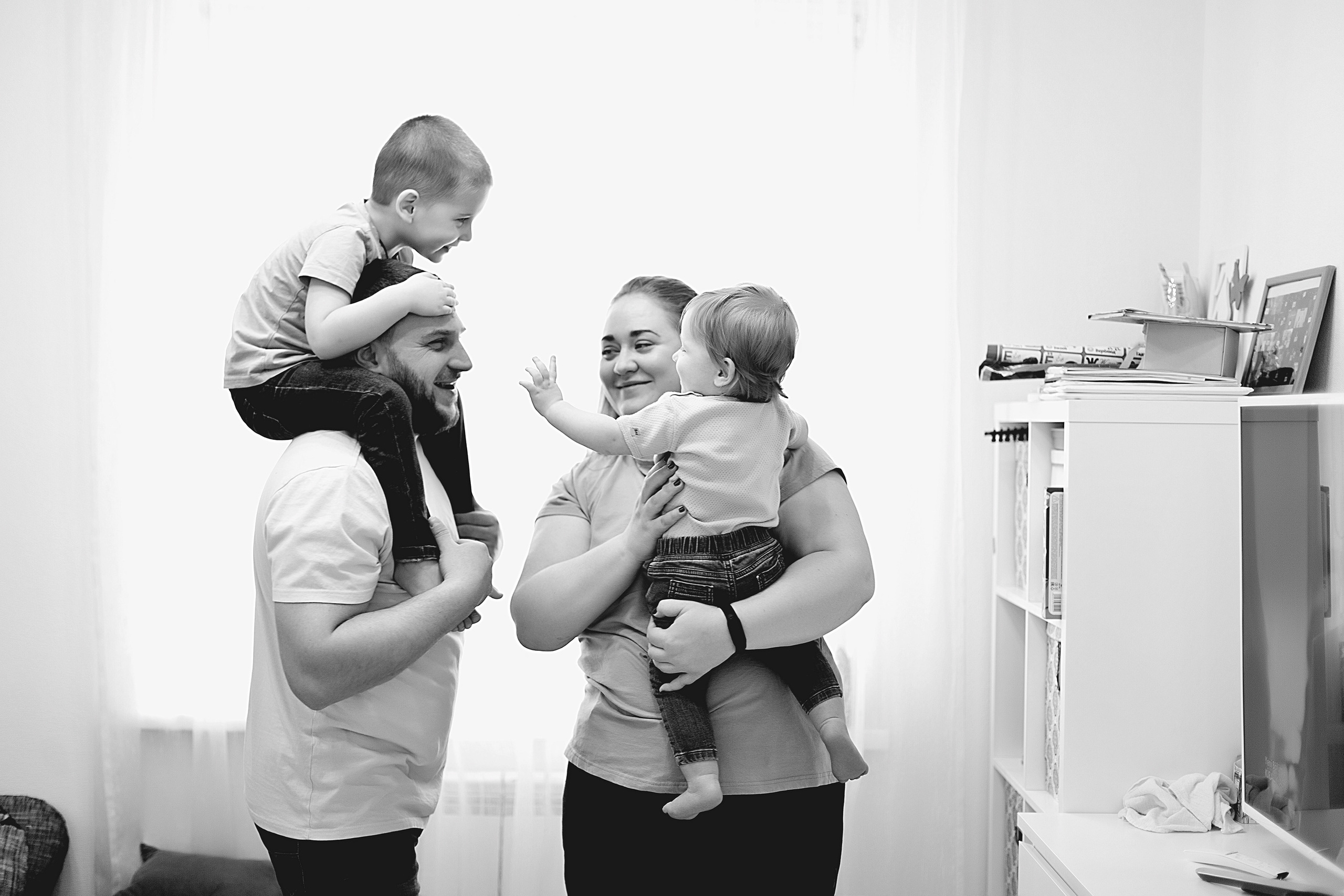 Домашнии ЧБ Истории. Фотограф новорожденных и детей до года в Новосибирске Ka