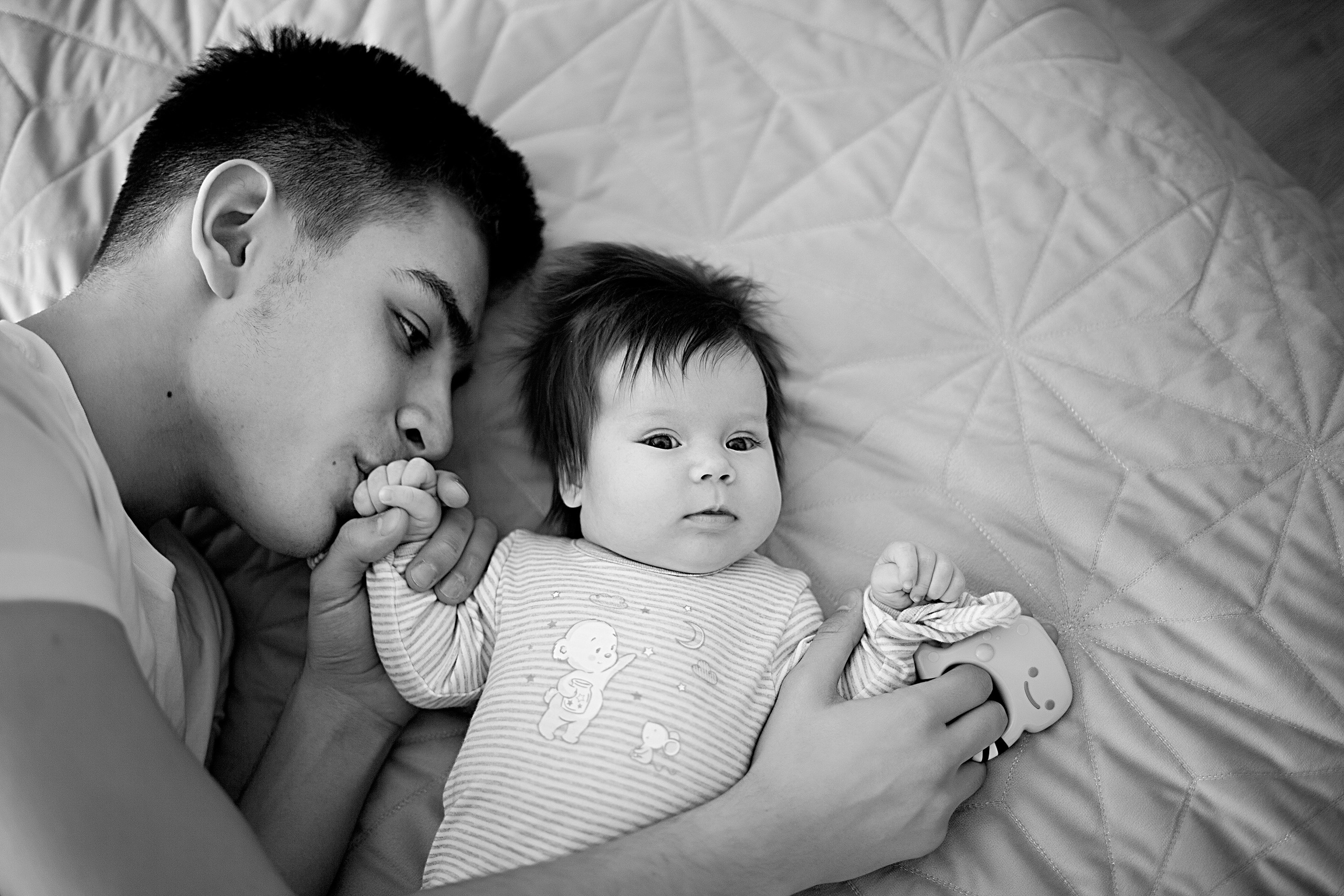 Домашнии ЧБ Истории. Фотограф новорожденных и детей до года в Новосибирске Ka