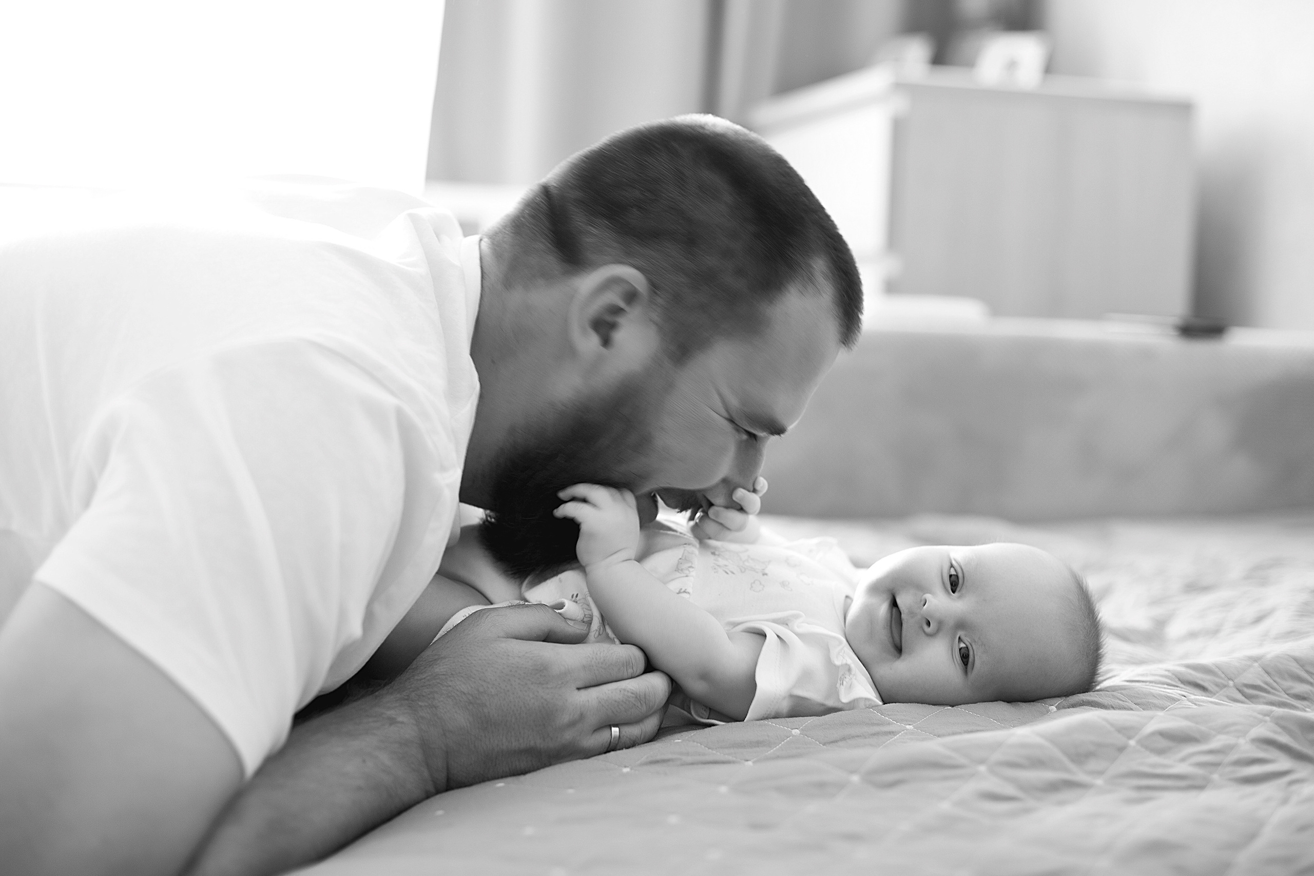 Домашнии ЧБ Истории. Фотограф новорожденных и детей до года в Новосибирске Ka