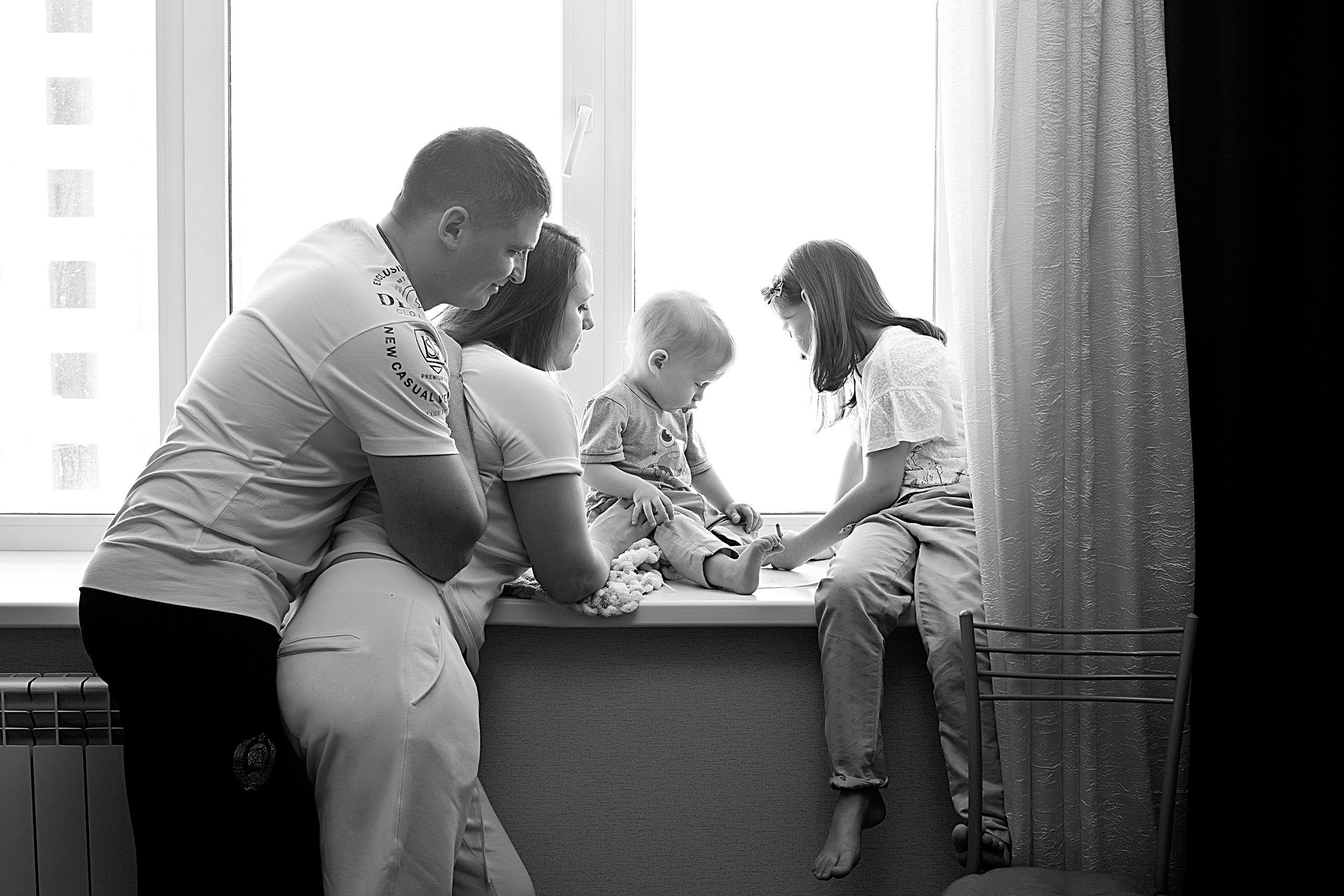 Домашнии ЧБ Истории. Фотограф новорожденных и детей до года в Новосибирске Ka