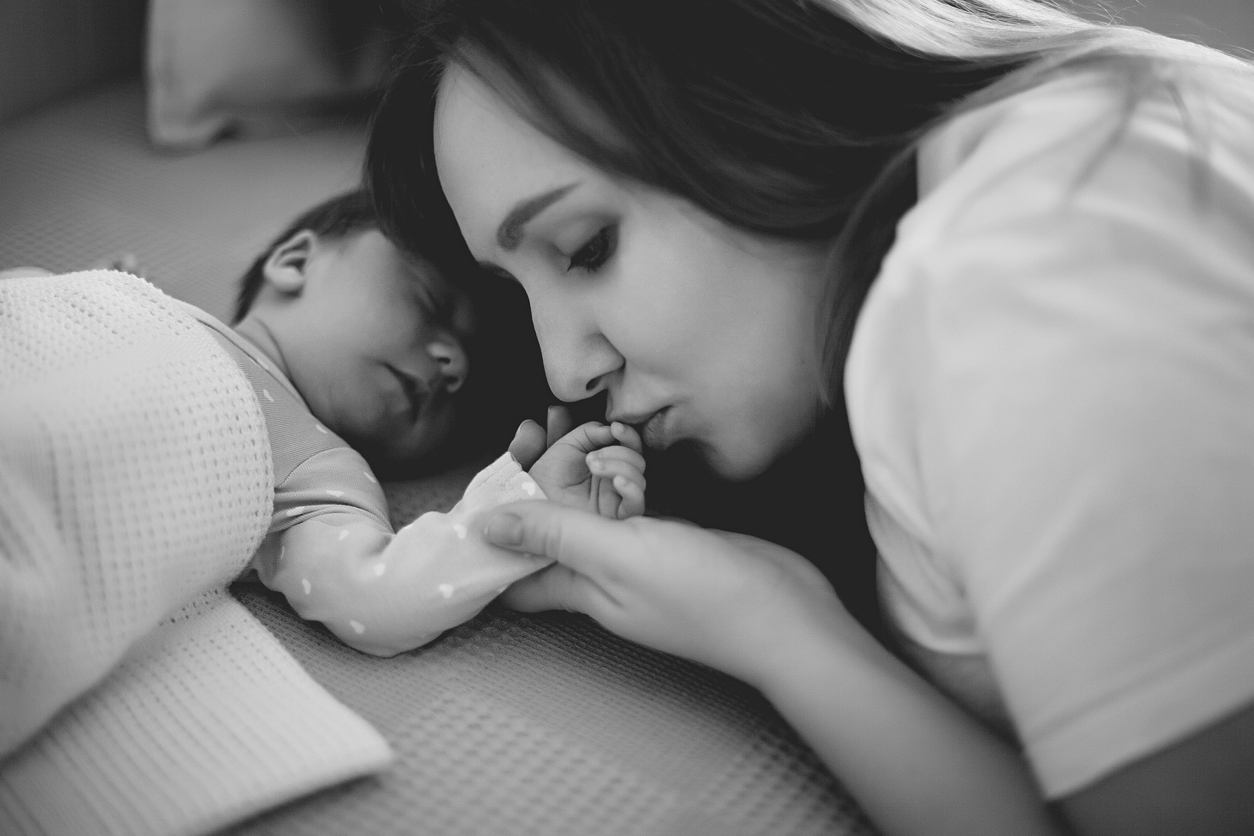 Домашнии ЧБ Истории. Фотограф новорожденных и детей до года в Новосибирске Ka