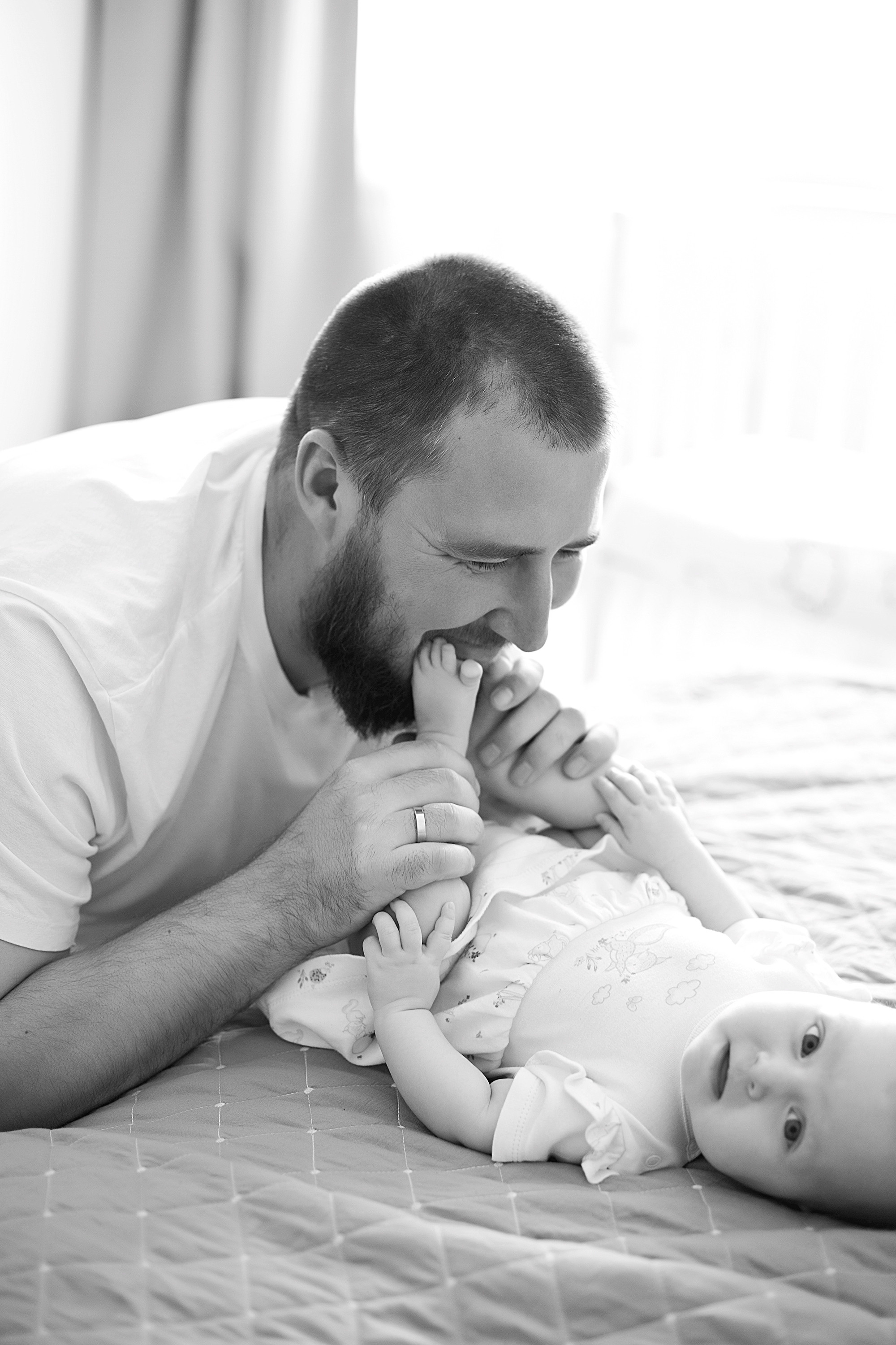 Домашнии ЧБ Истории. Фотограф новорожденных и детей до года в Новосибирске Ka