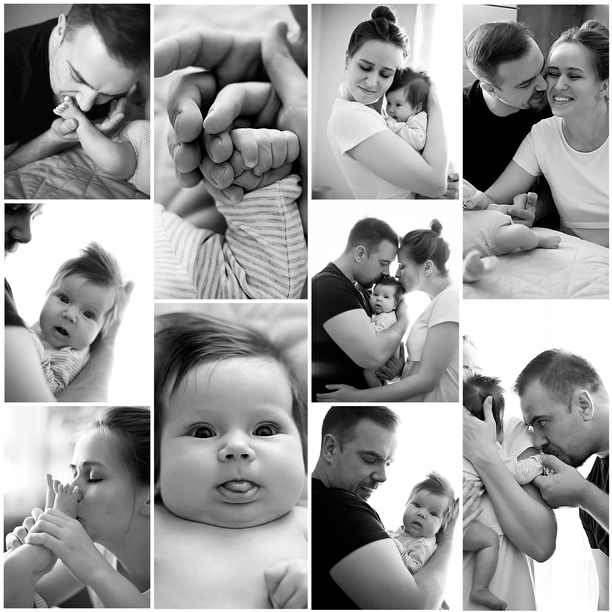 Домашнии ЧБ Истории. Фотограф новорожденных и детей до года в Новосибирске Ka