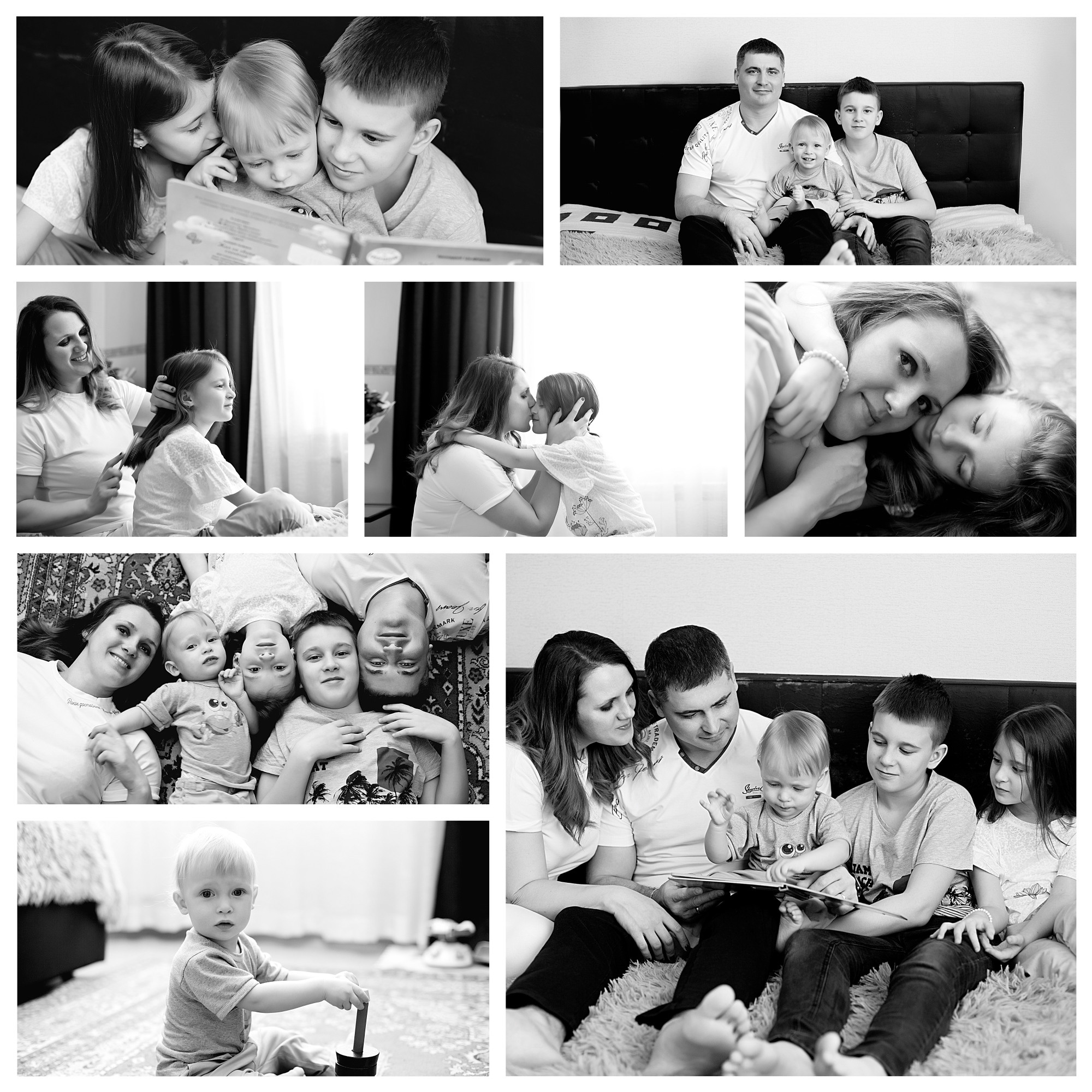 Домашнии ЧБ Истории. Фотограф новорожденных и детей до года в Новосибирске Ka