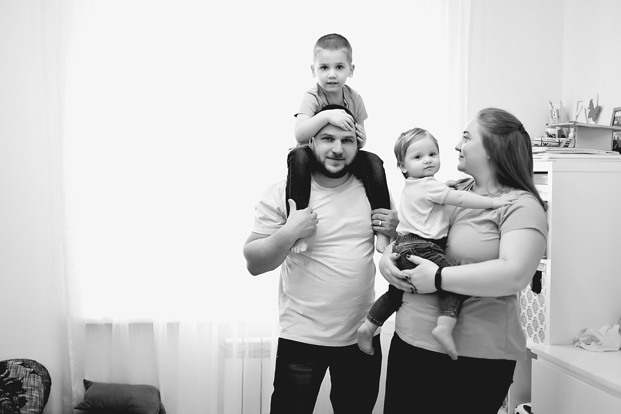 Домашнии ЧБ Истории. Фотограф новорожденных и детей до года в Новосибирске Ka