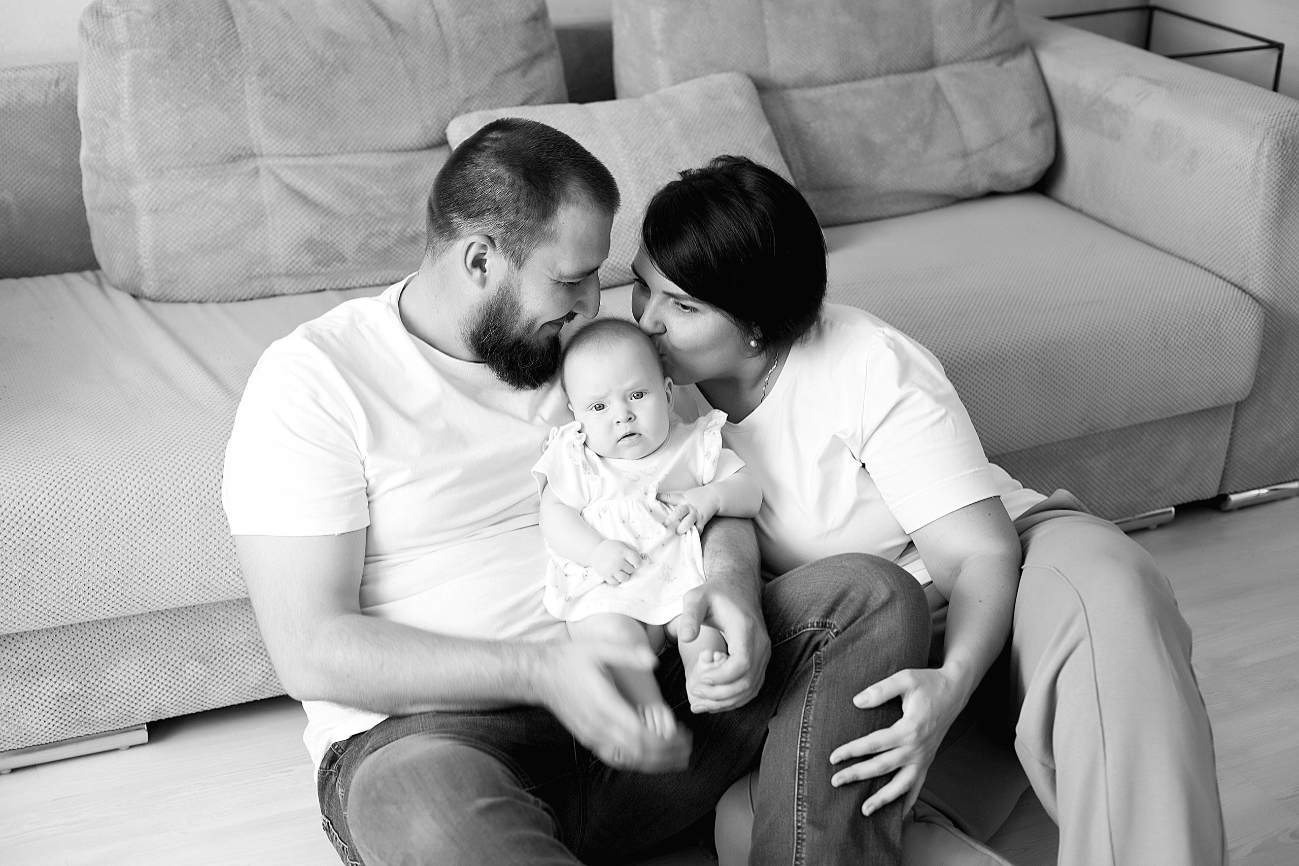 Домашнии ЧБ Истории. Фотограф новорожденных и детей до года в Новосибирске Ka