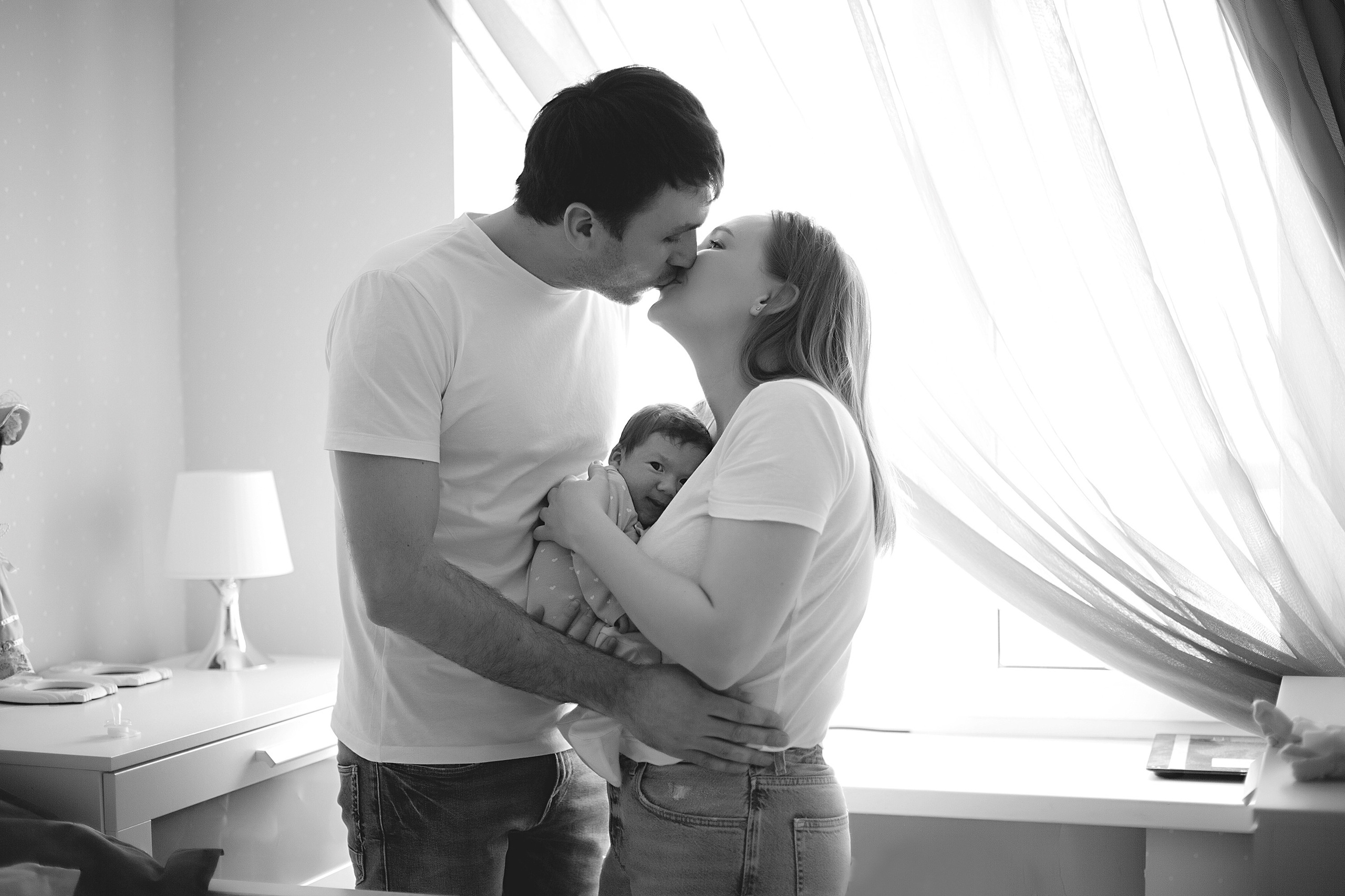 Домашнии ЧБ Истории. Фотограф новорожденных и детей до года в Новосибирске Ka