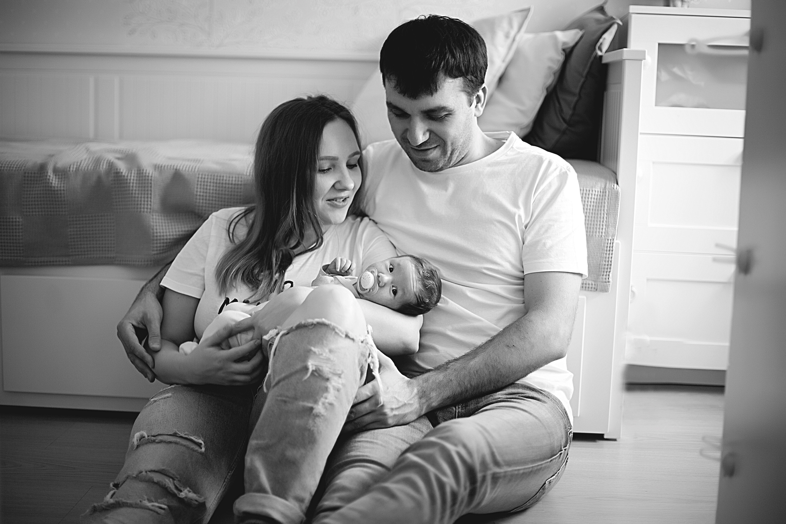 Домашнии ЧБ Истории. Фотограф новорожденных и детей до года в Новосибирске Ka