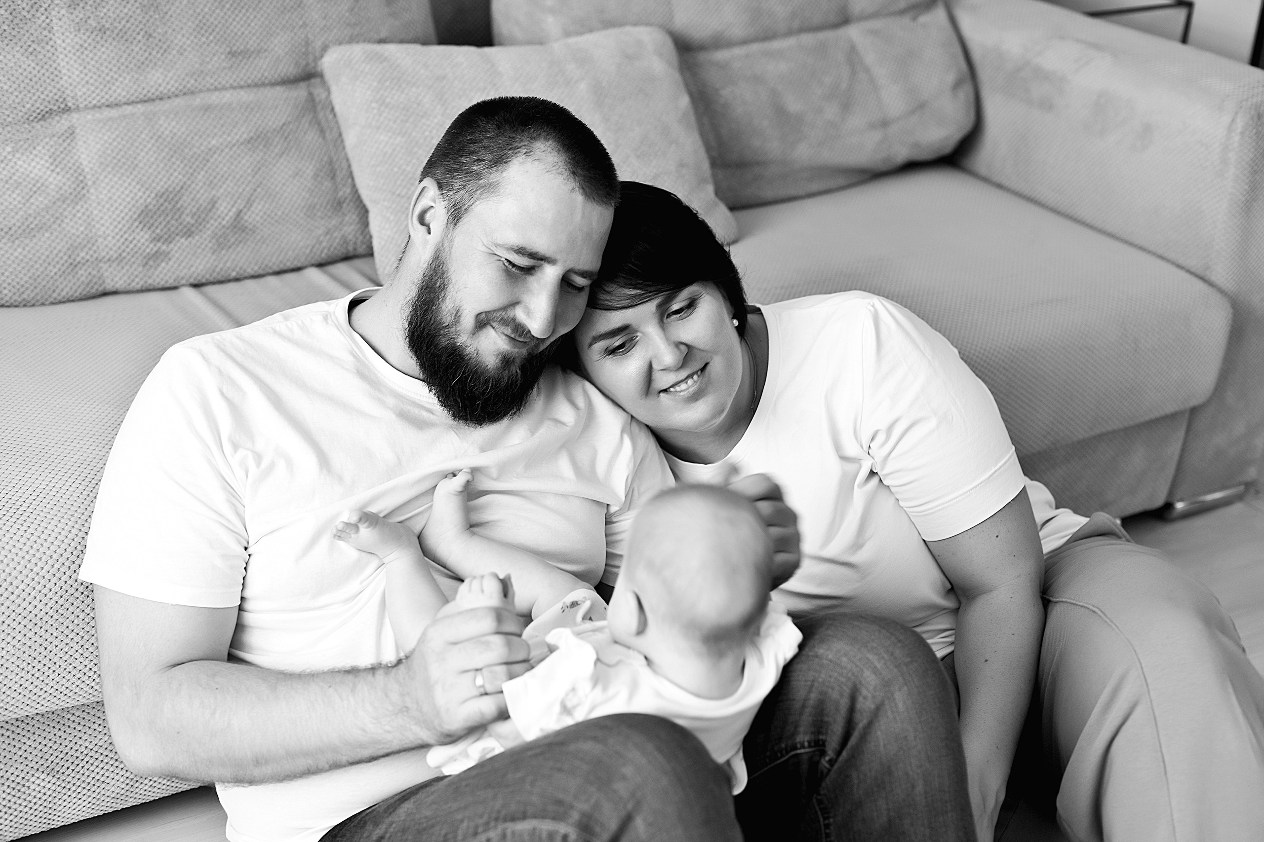 Домашнии ЧБ Истории. Фотограф новорожденных и детей до года в Новосибирске Ka