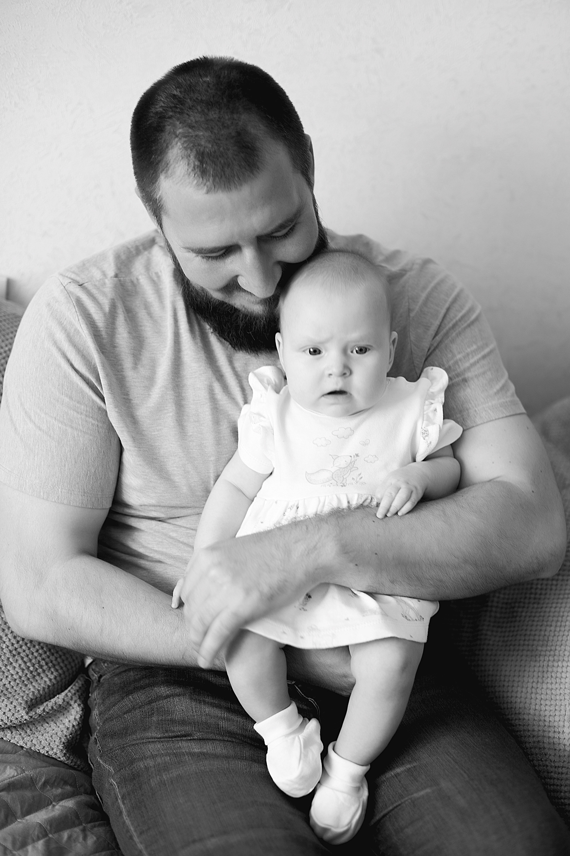 Домашнии ЧБ Истории. Фотограф новорожденных и детей до года в Новосибирске Ka