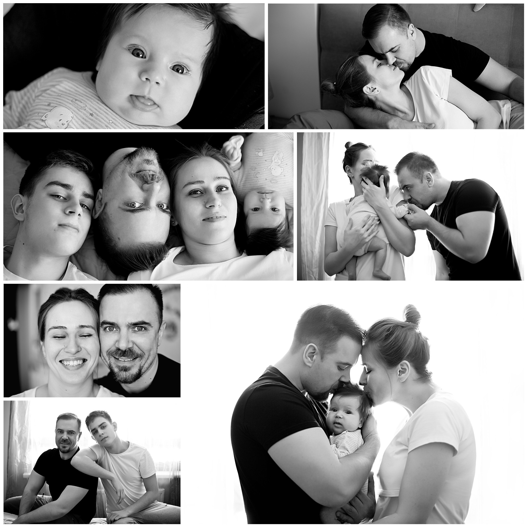 Домашнии ЧБ Истории. Фотограф новорожденных и детей до года в Новосибирске Ka