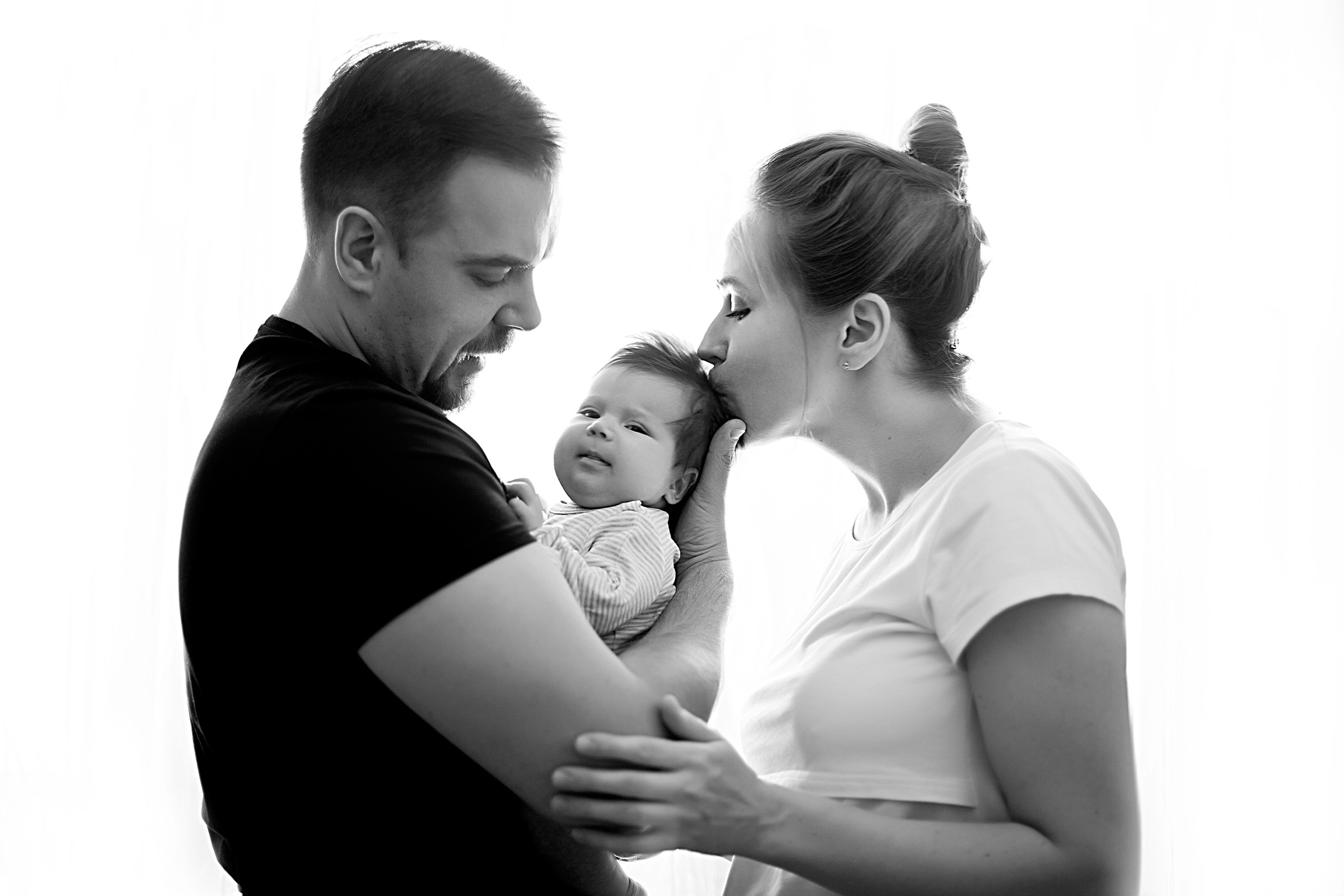 Домашнии ЧБ Истории. Фотограф новорожденных и детей до года в Новосибирске Ka