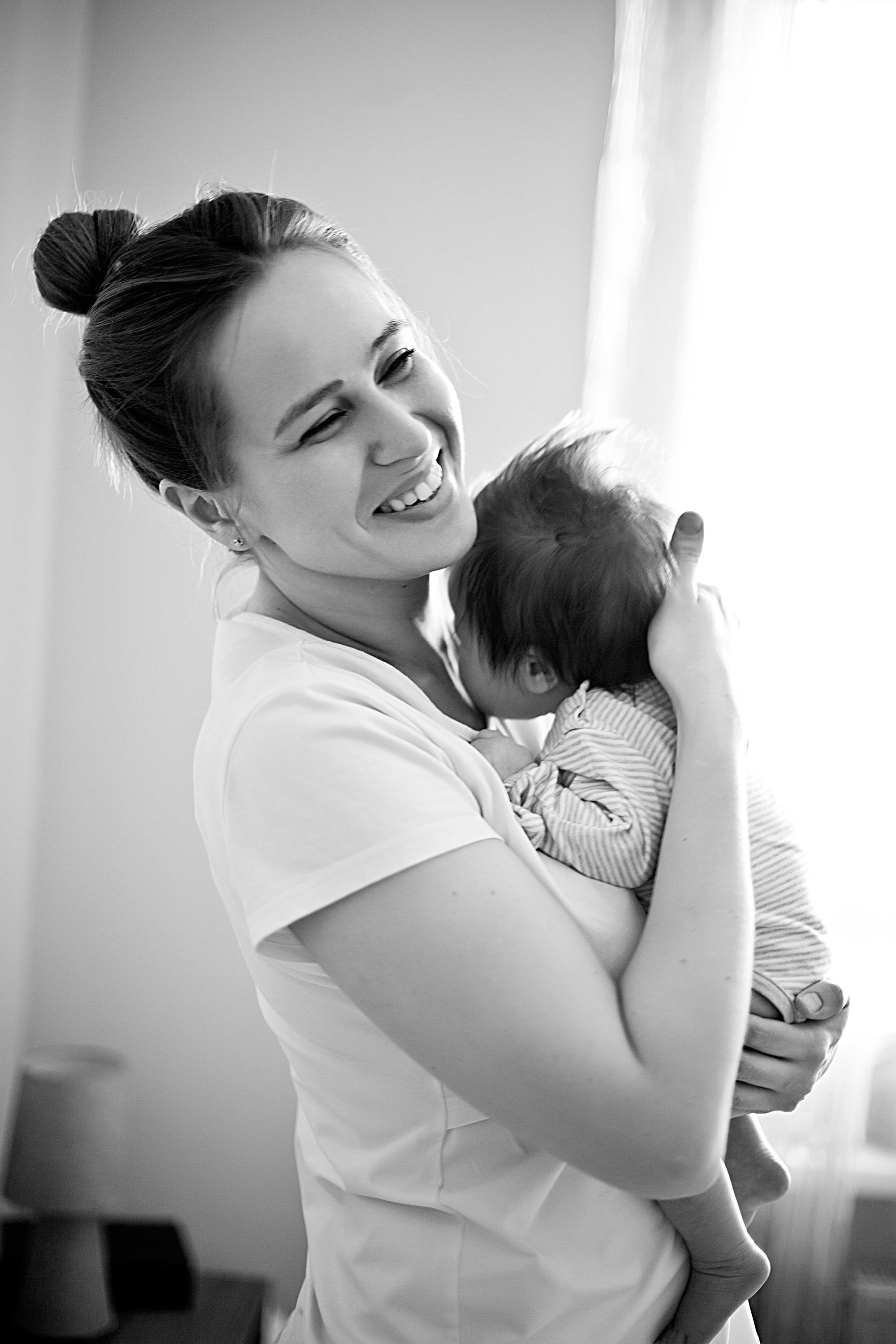 Домашнии ЧБ Истории. Фотограф новорожденных и детей до года в Новосибирске Ka