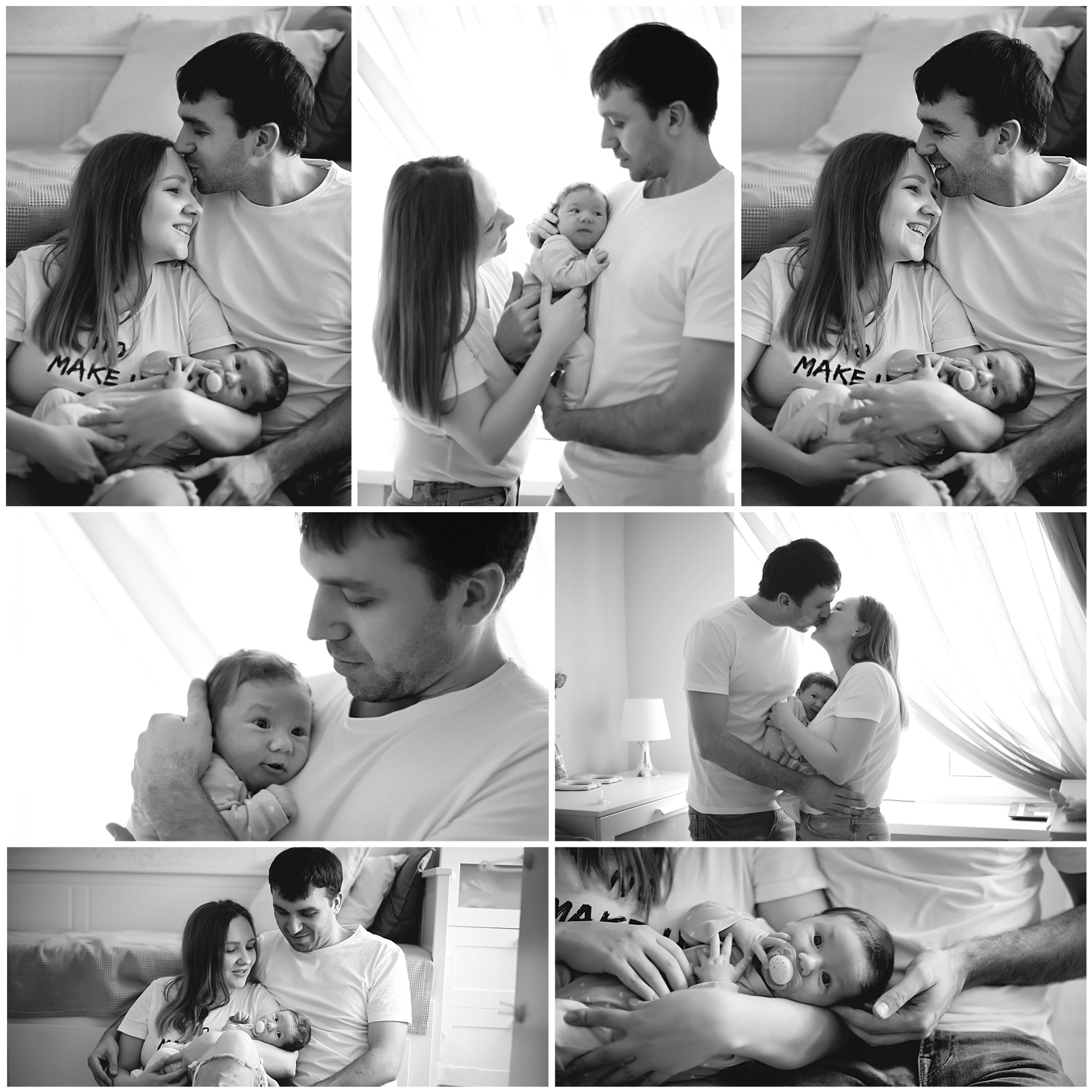 Домашнии ЧБ Истории. Фотограф новорожденных и детей до года в Новосибирске Ka