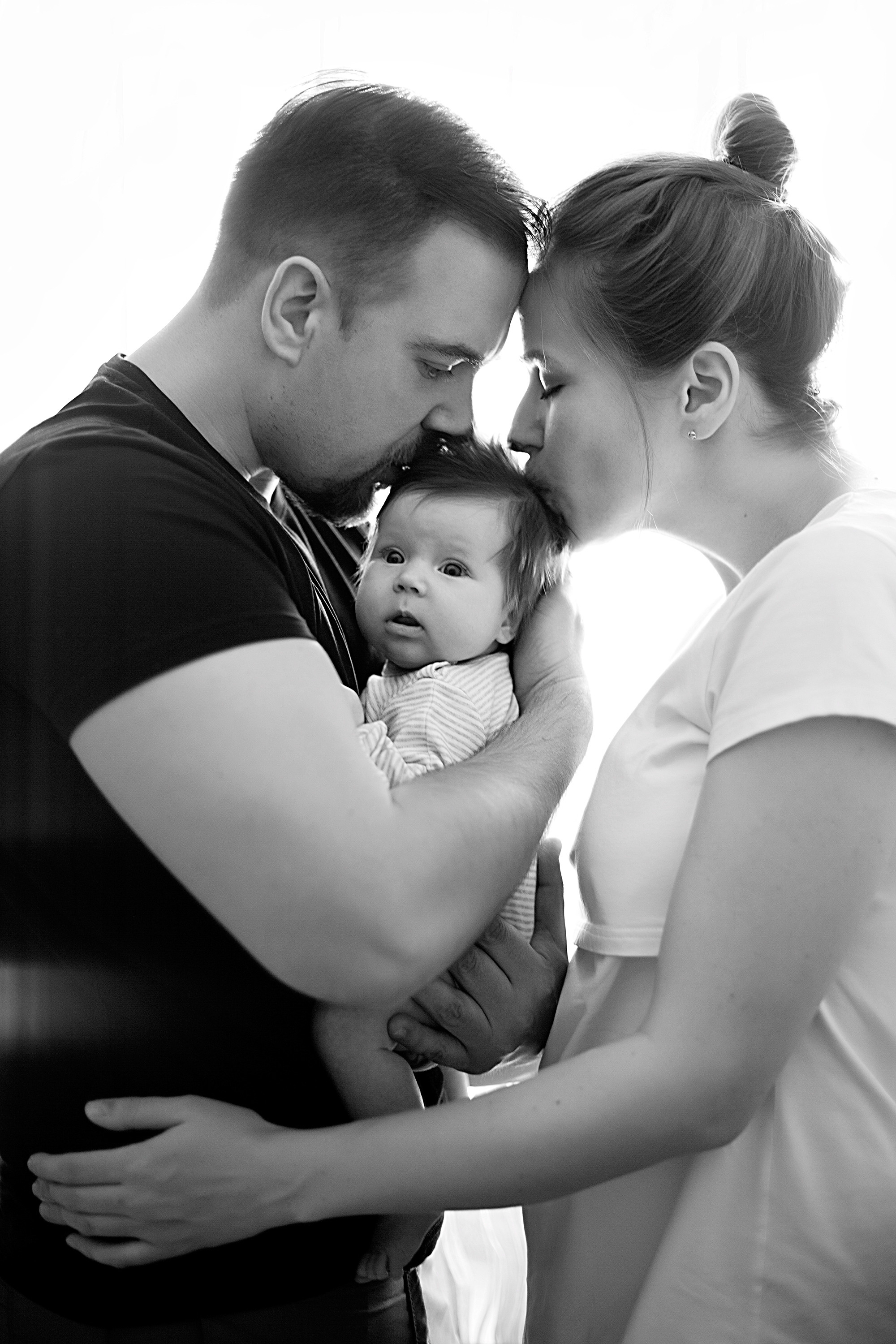 Домашнии ЧБ Истории. Фотограф новорожденных и детей до года в Новосибирске Ka