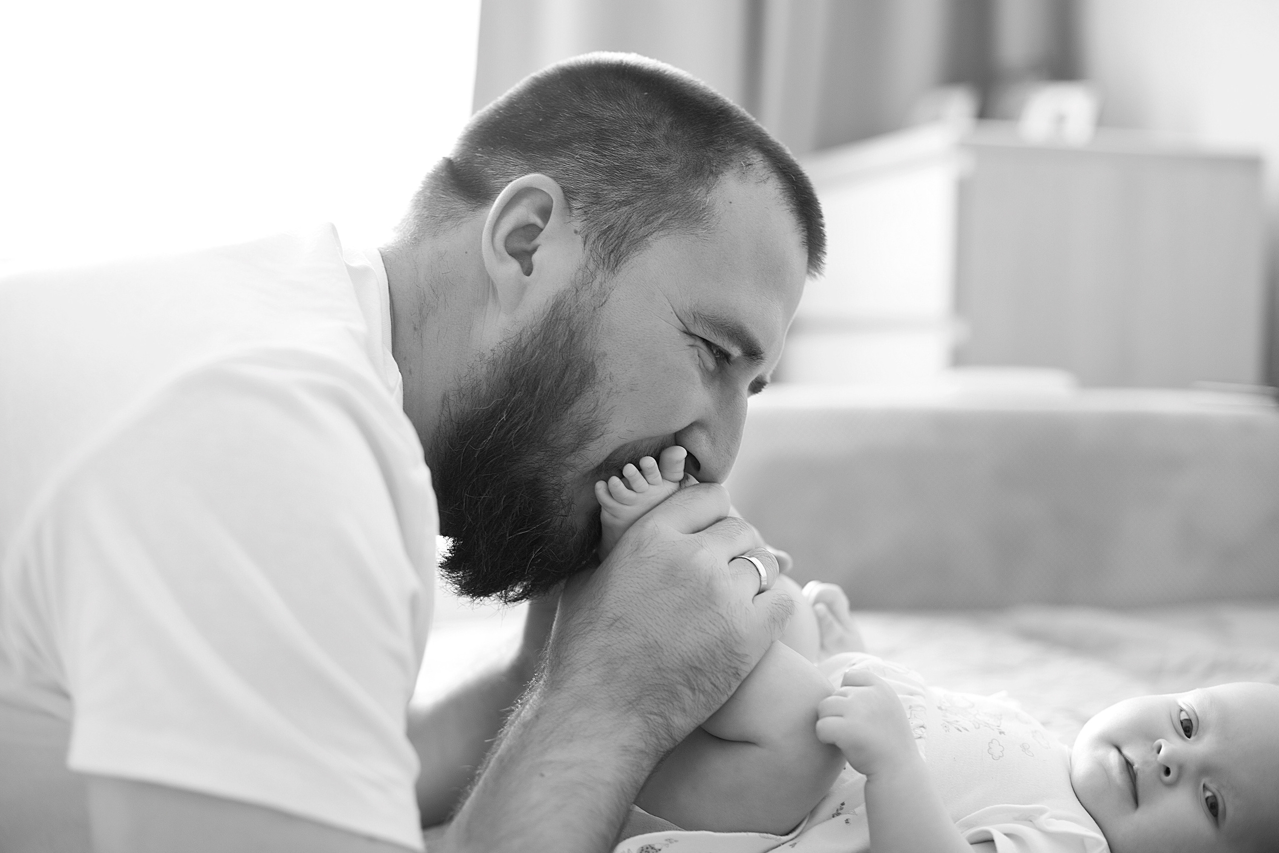 Домашнии ЧБ Истории. Фотограф новорожденных и детей до года в Новосибирске Ka