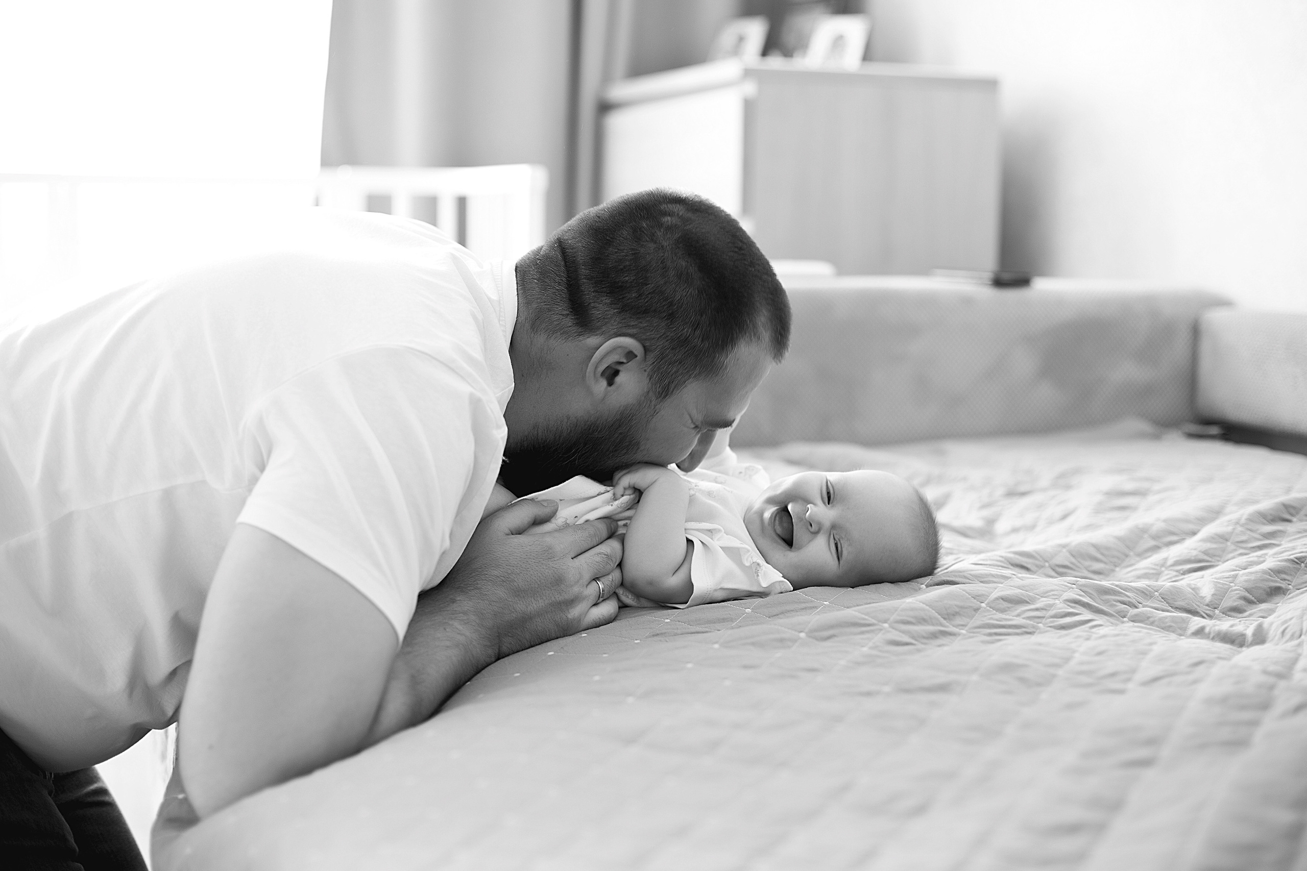 Домашнии ЧБ Истории. Фотограф новорожденных и детей до года в Новосибирске Ka