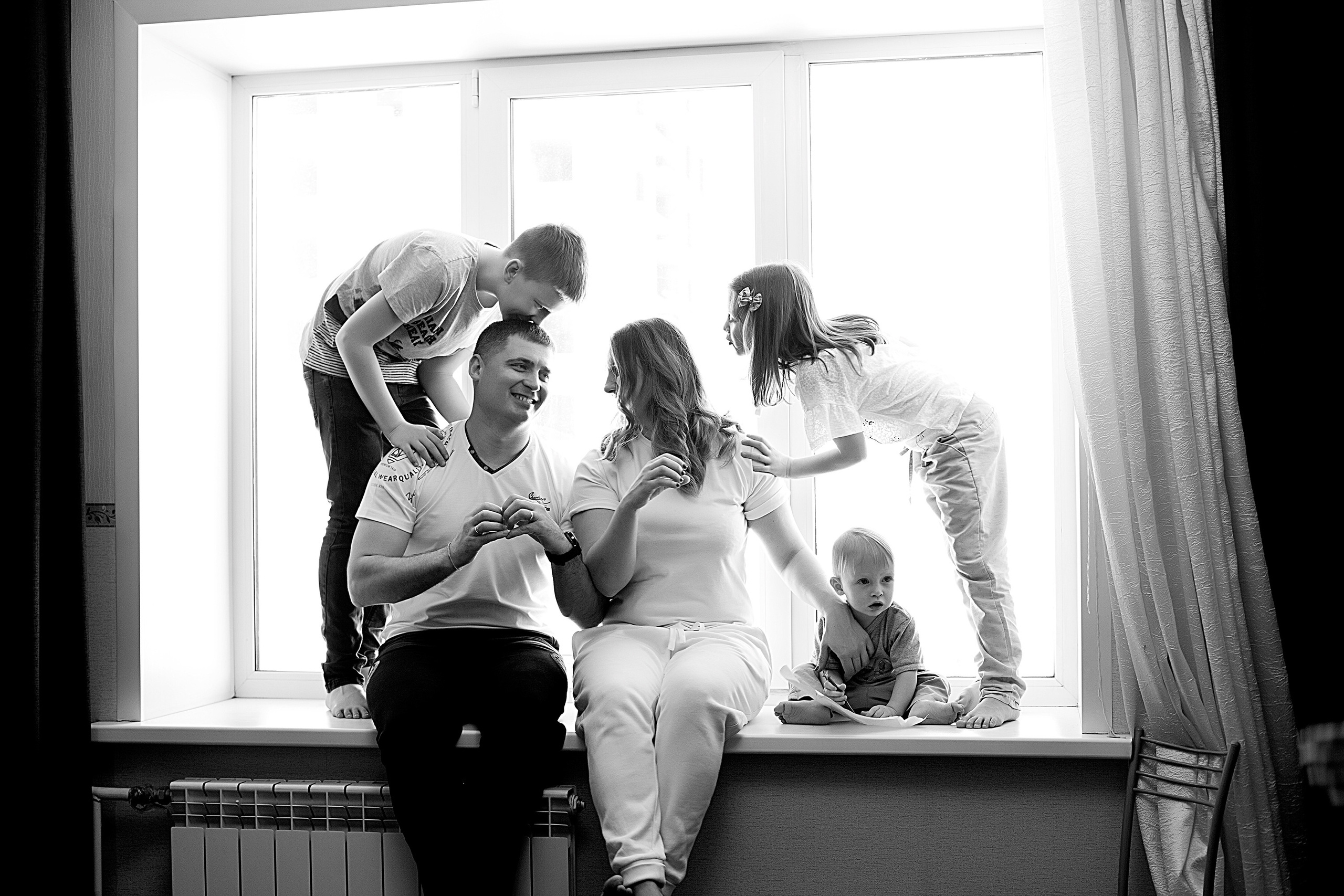 Домашнии ЧБ Истории. Фотограф новорожденных и детей до года в Новосибирске Ka