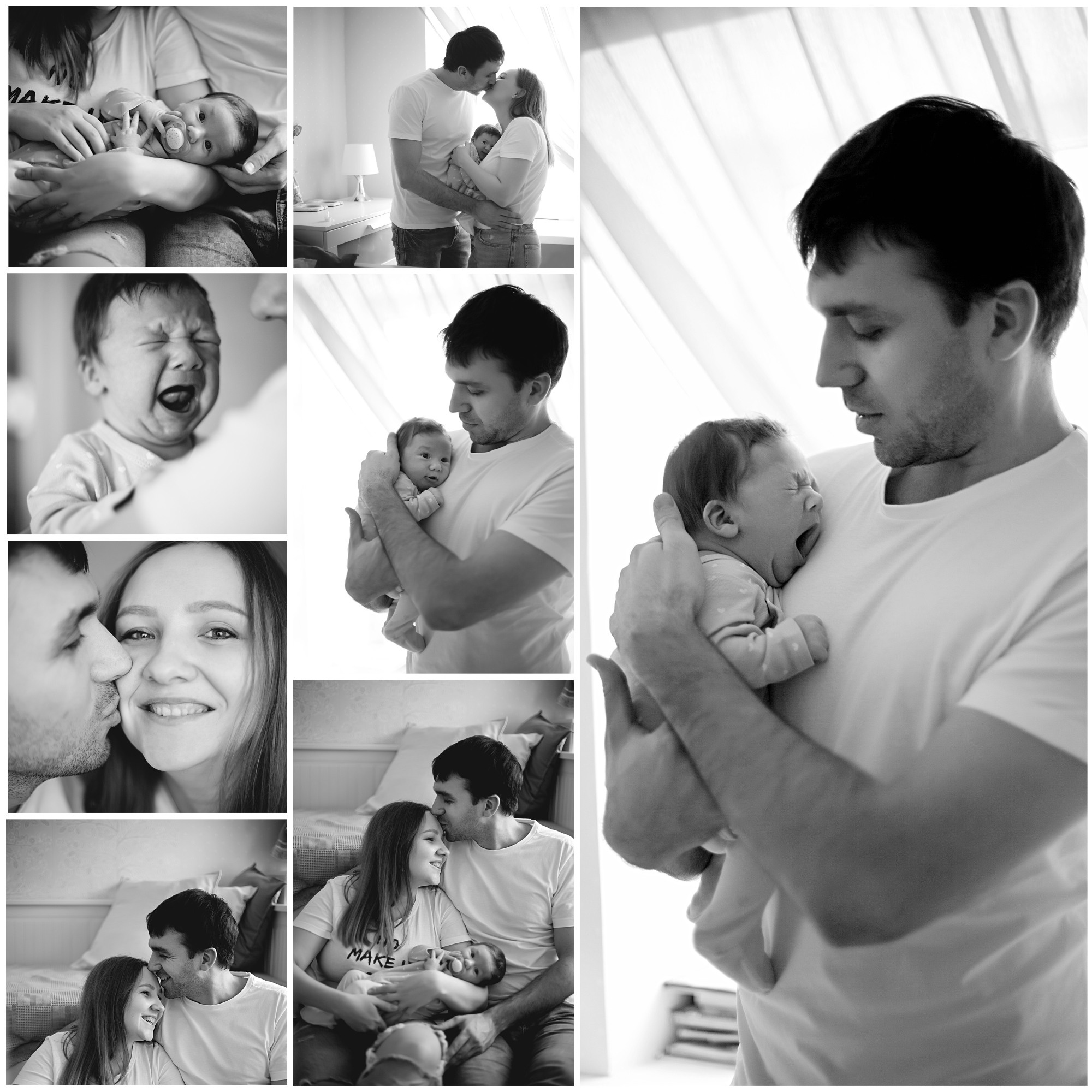 Домашнии ЧБ Истории. Фотограф новорожденных и детей до года в Новосибирске Ka