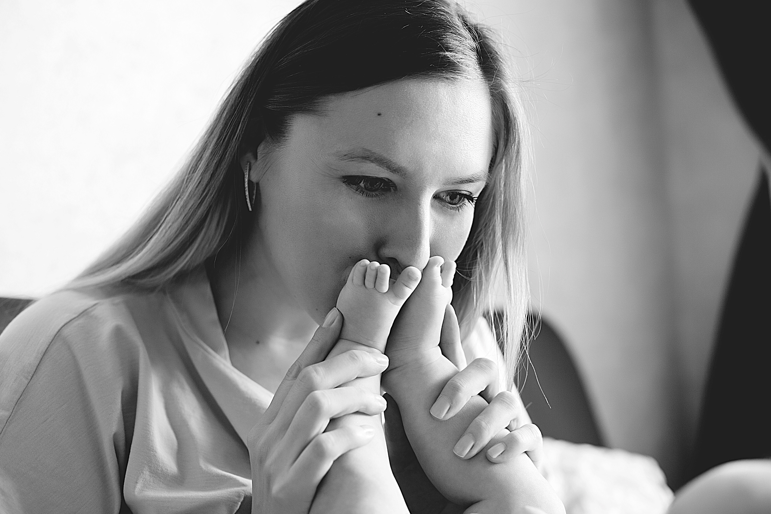 Домашнии ЧБ Истории. Фотограф новорожденных и детей до года в Новосибирске Ka