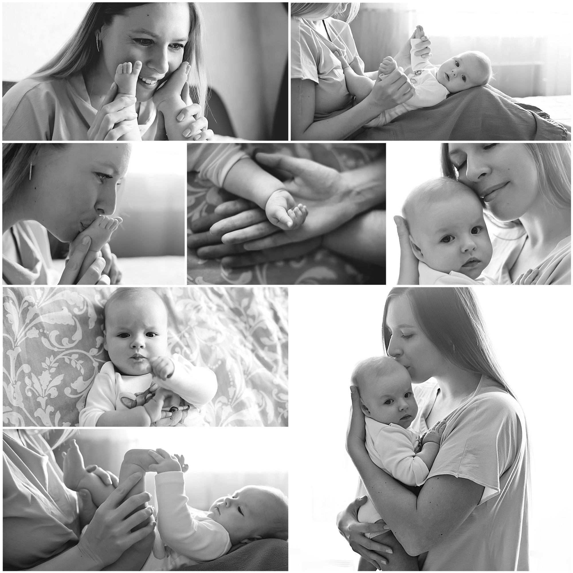 Домашнии ЧБ Истории. Фотограф новорожденных и детей до года в Новосибирске Ka