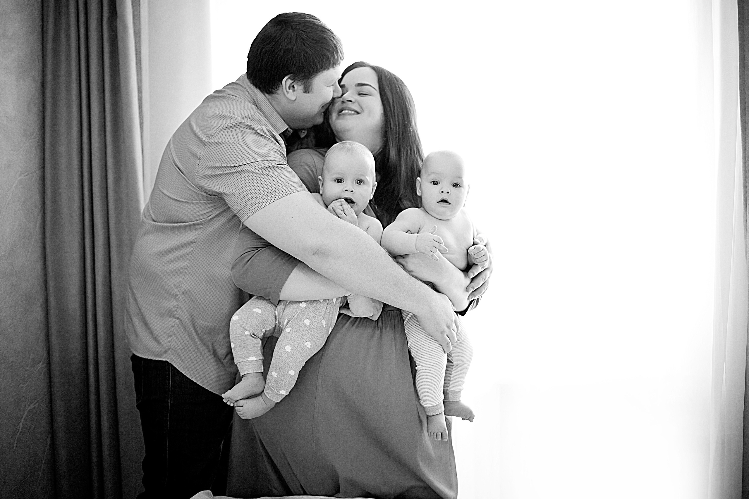 Домашнии ЧБ Истории. Фотограф новорожденных и детей до года в Новосибирске Ka