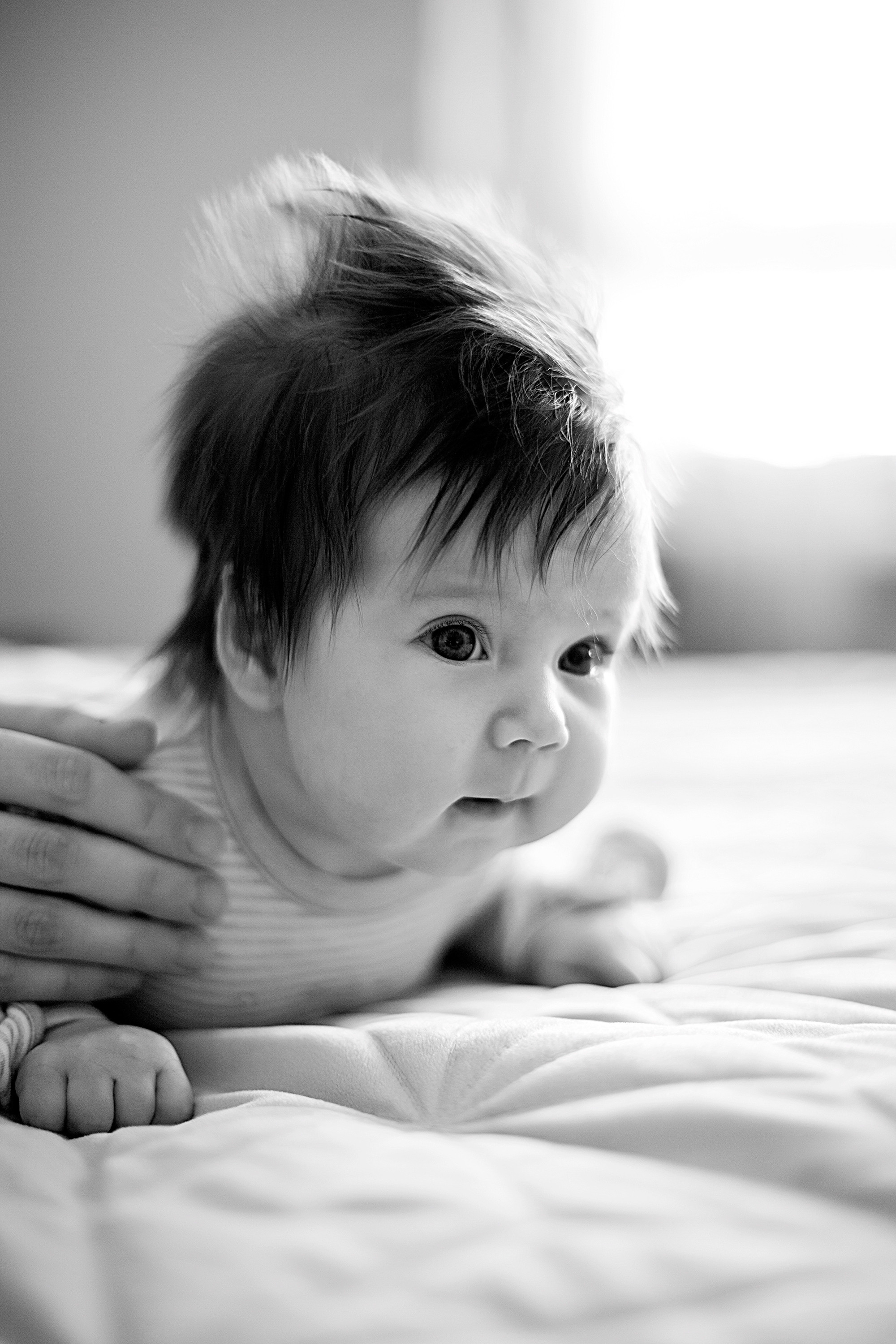 Домашнии ЧБ Истории. Фотограф новорожденных и детей до года в Новосибирске Ka