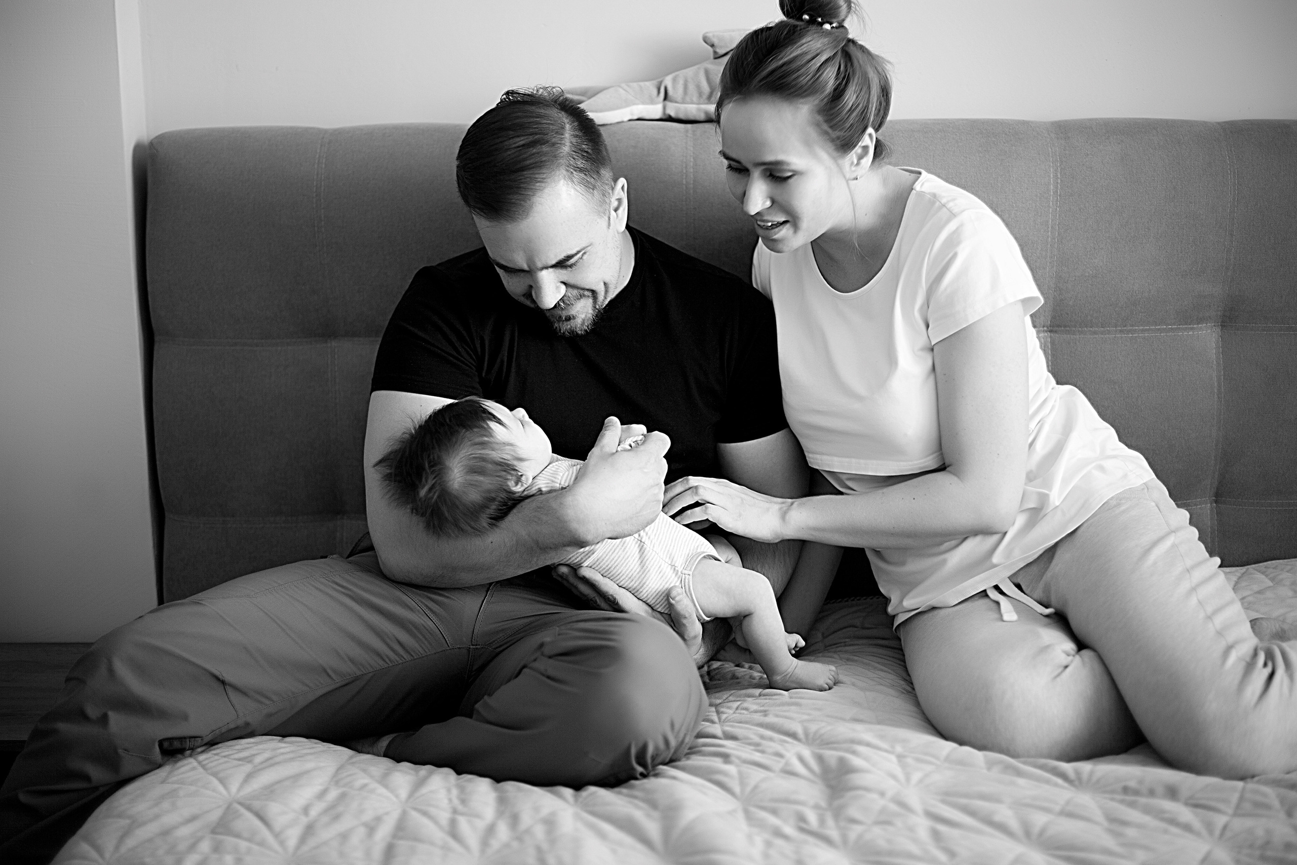 Домашнии ЧБ Истории. Фотограф новорожденных и детей до года в Новосибирске Ka