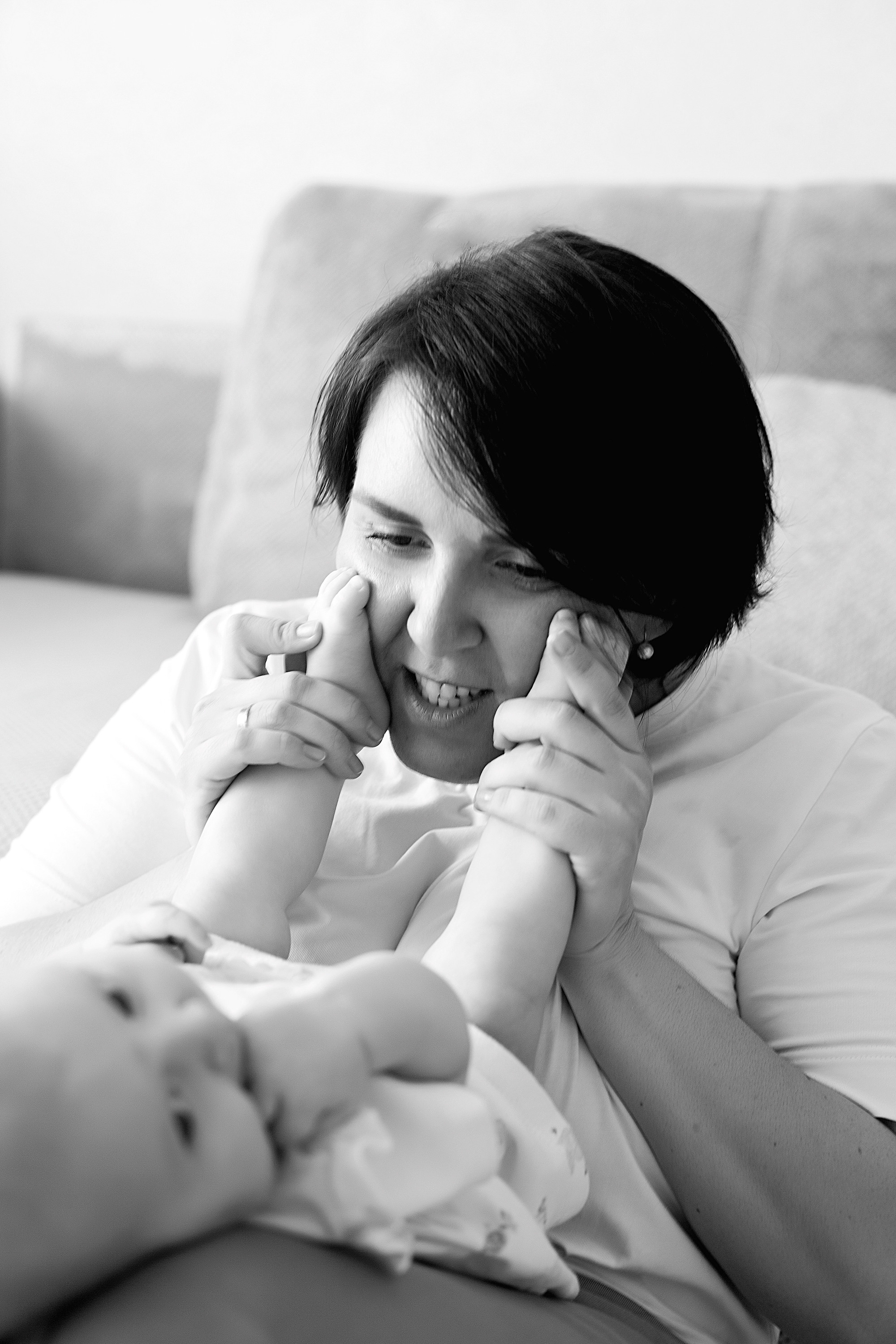 Домашнии ЧБ Истории. Фотограф новорожденных и детей до года в Новосибирске Ka