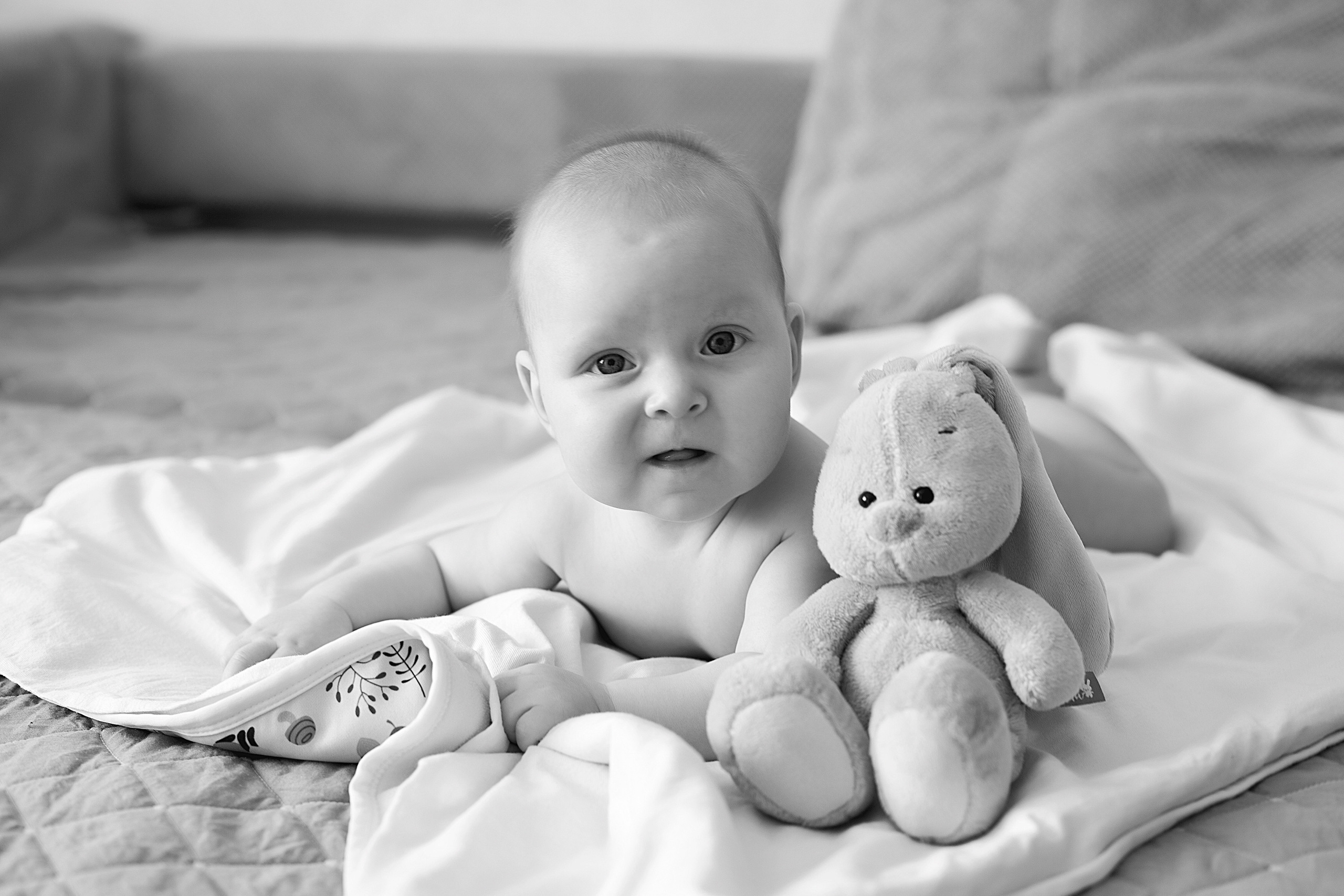 Домашнии ЧБ Истории. Фотограф новорожденных и детей до года в Новосибирске Ka