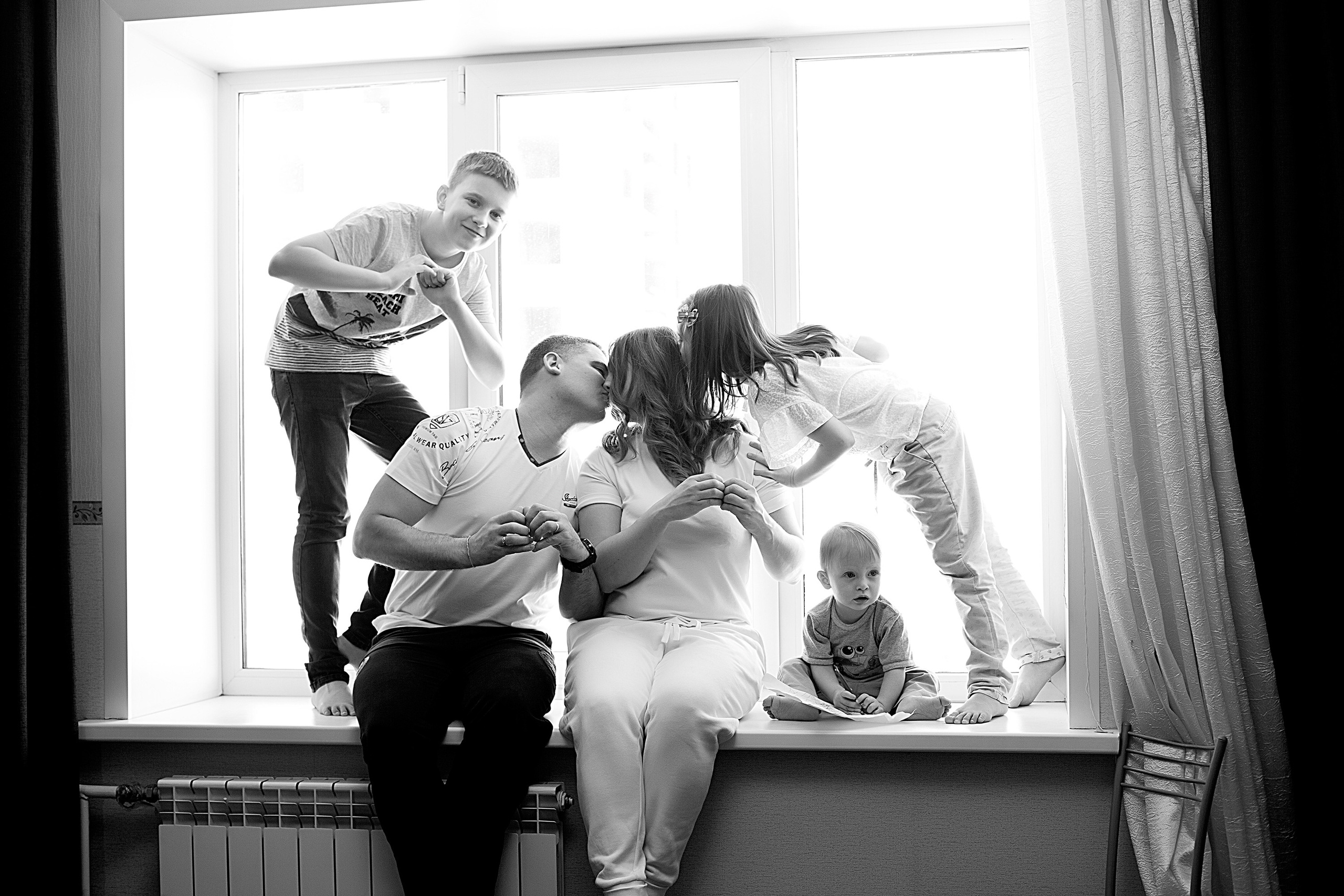 Домашнии ЧБ Истории. Фотограф новорожденных и детей до года в Новосибирске Ka