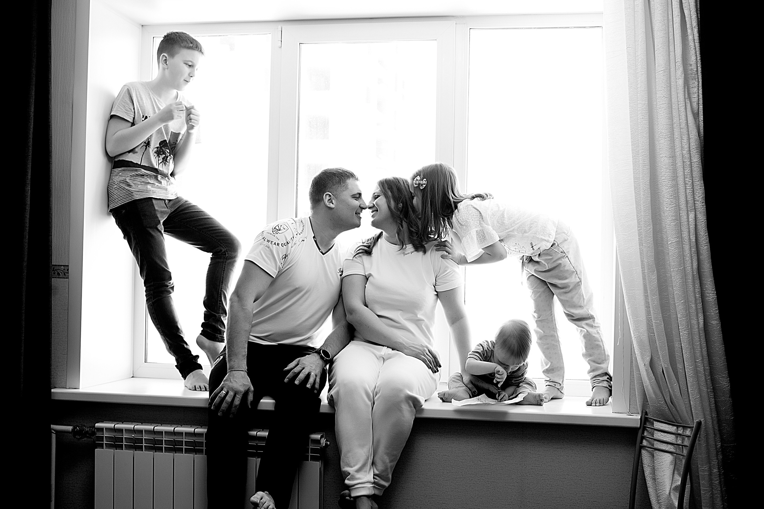 Домашнии ЧБ Истории. Фотограф новорожденных и детей до года в Новосибирске Ka