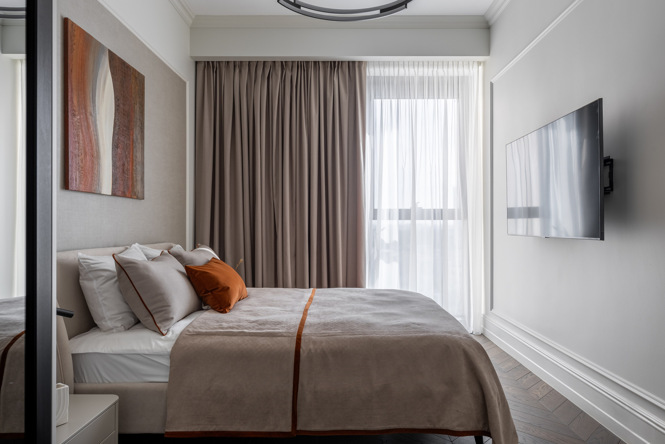 Дизайнерские апартаменты в ЖК «Поклонная 9». Veselinskiy| Интерьерный фотограф | Москва