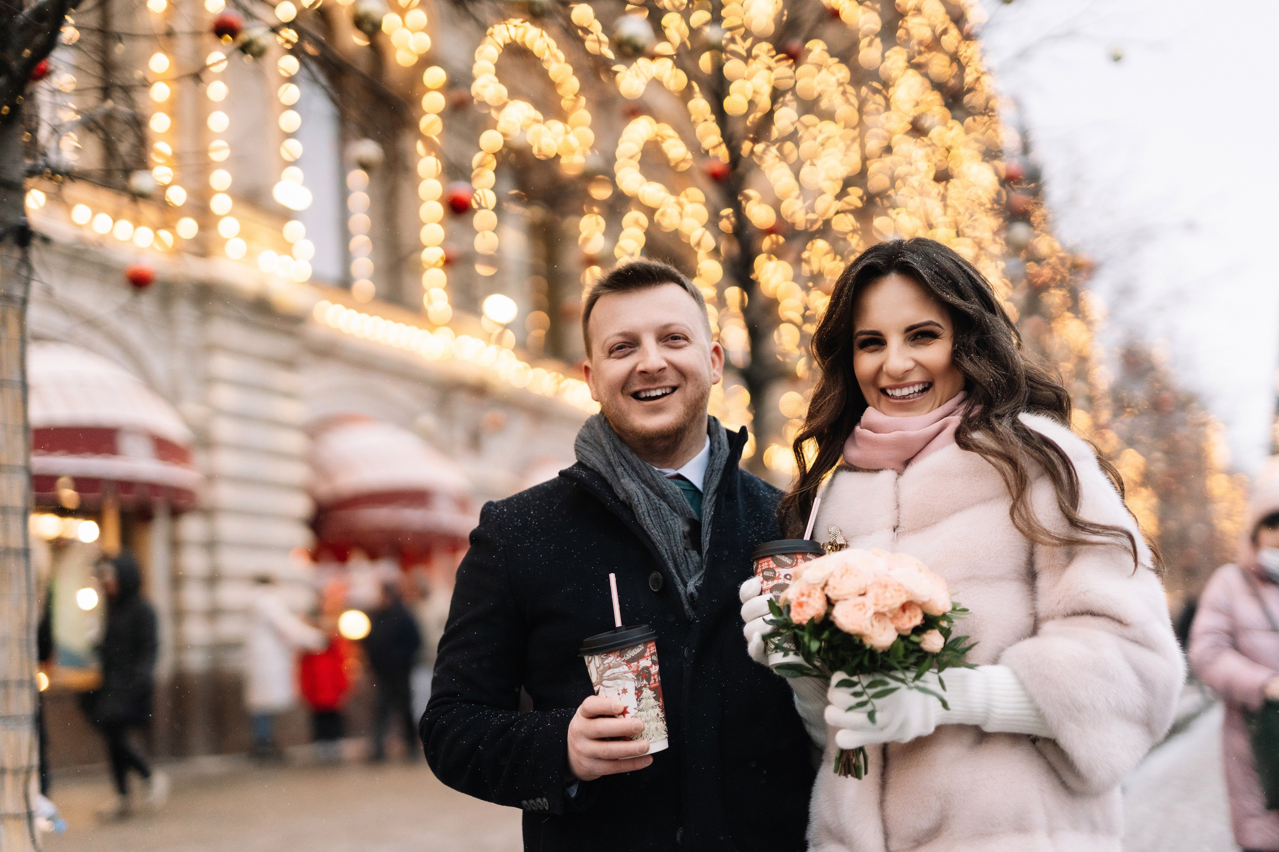 Свадебная фотосессия Лилии и Романа, прогулка в центре Москвы. Свадебный фотограф в Тамбове Павел Четвертков