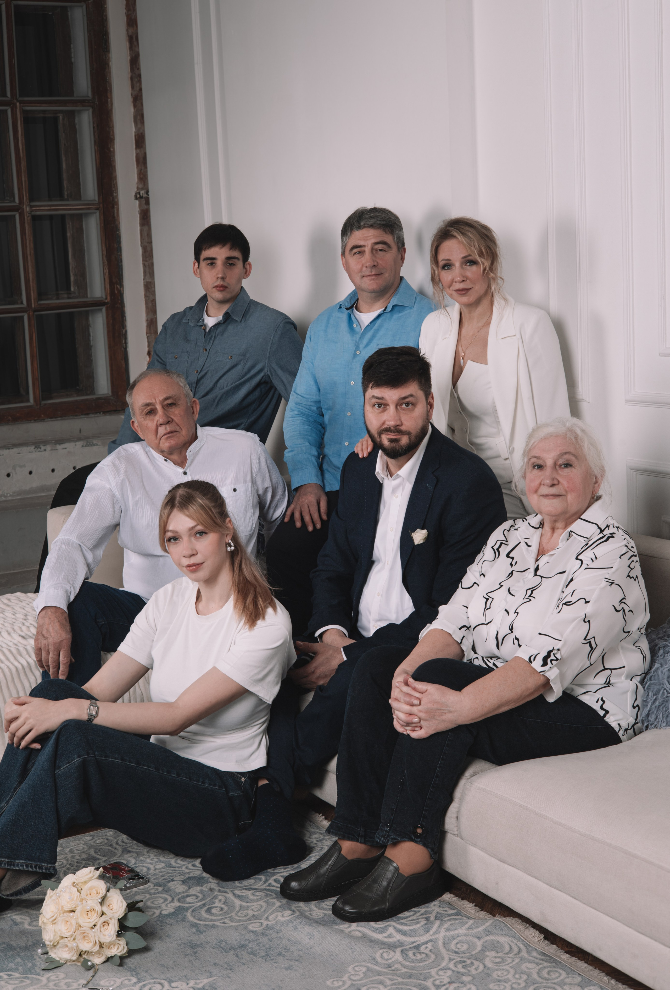 Новогодняя фотосессия прекрасной семьи