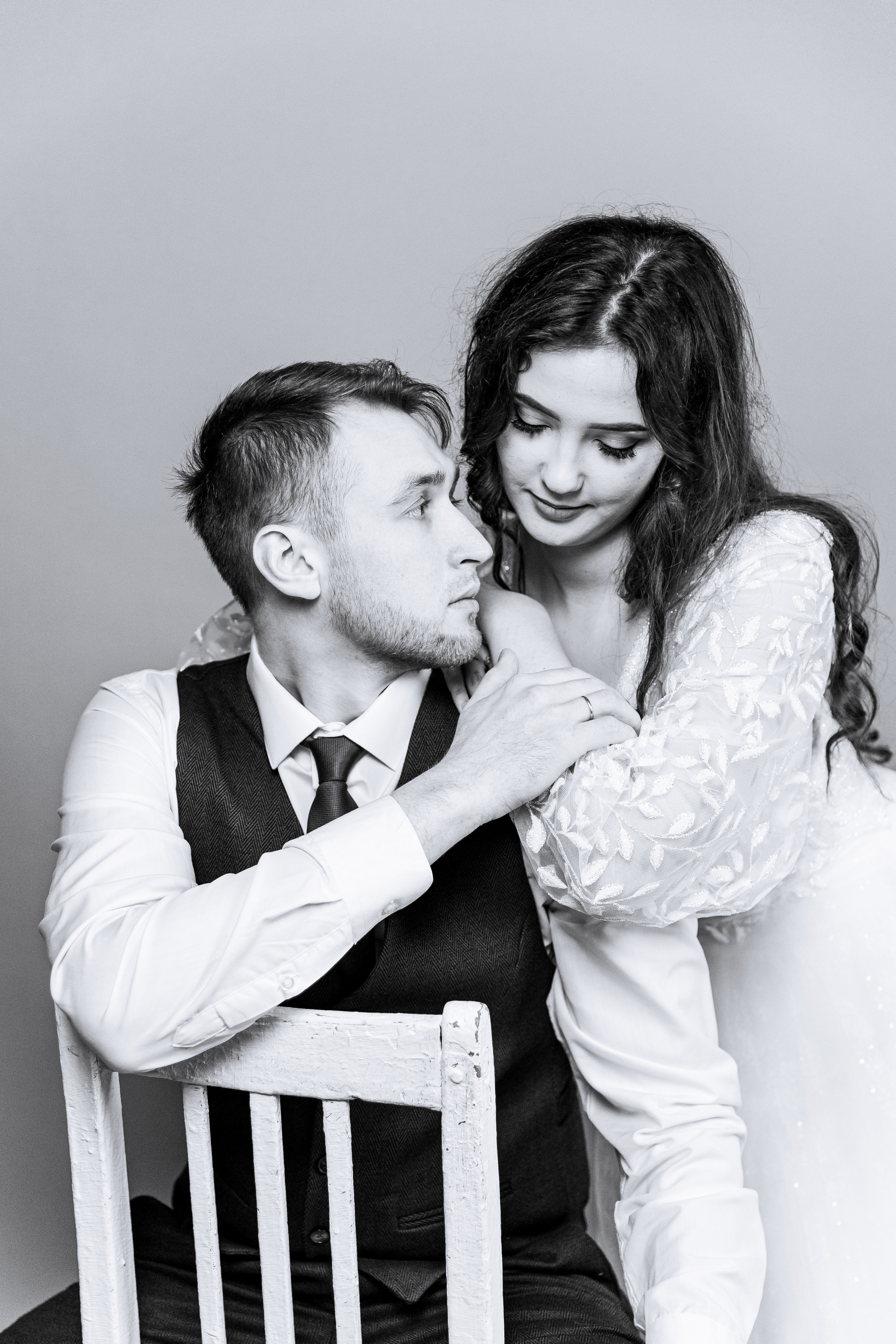 Маша и Никита. Свадебный студийный минимализм. Семейный и Персональный фотограф в Пензе