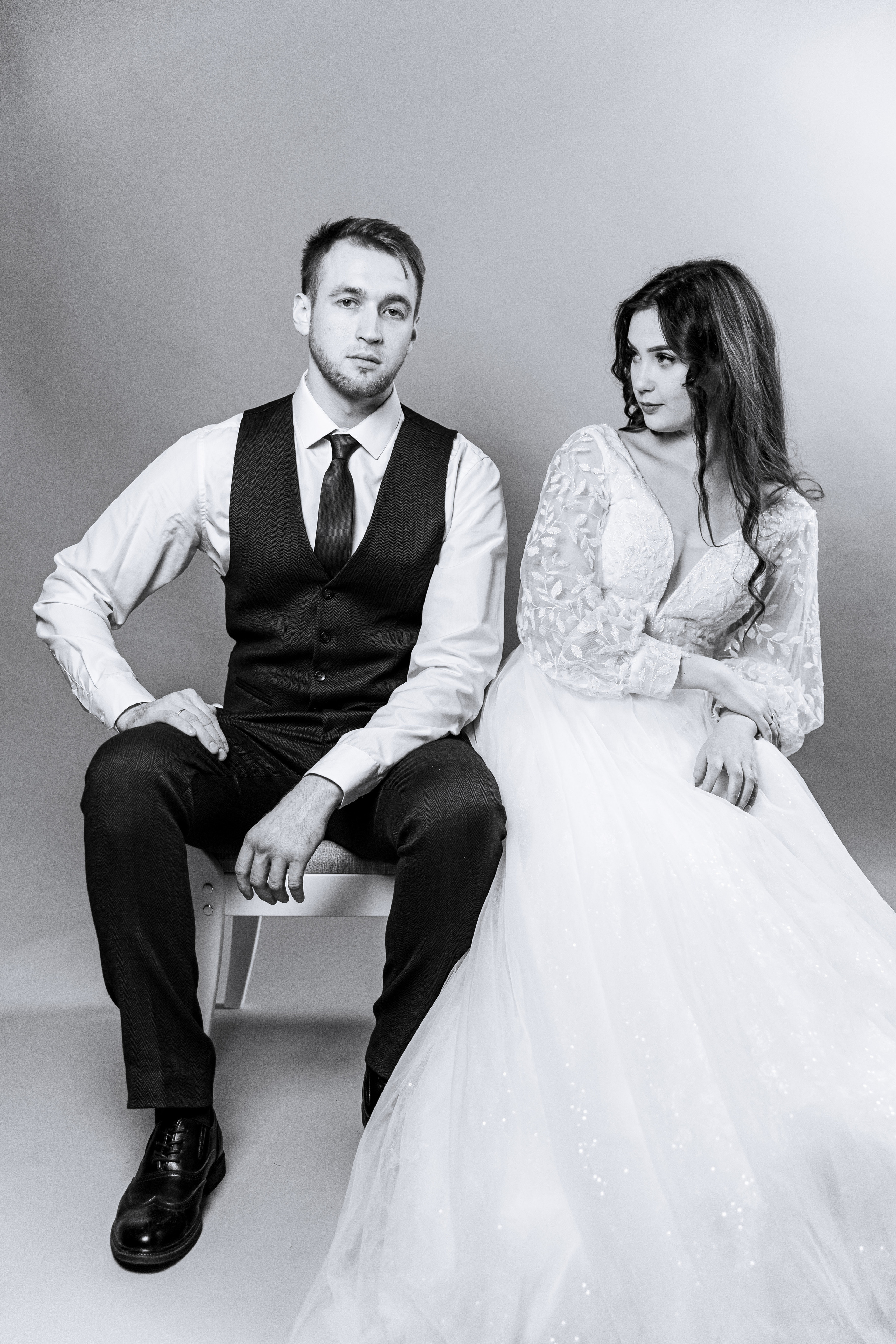 Маша и Никита. Свадебный студийный минимализм. Семейный и Персональный фотограф в Пензе