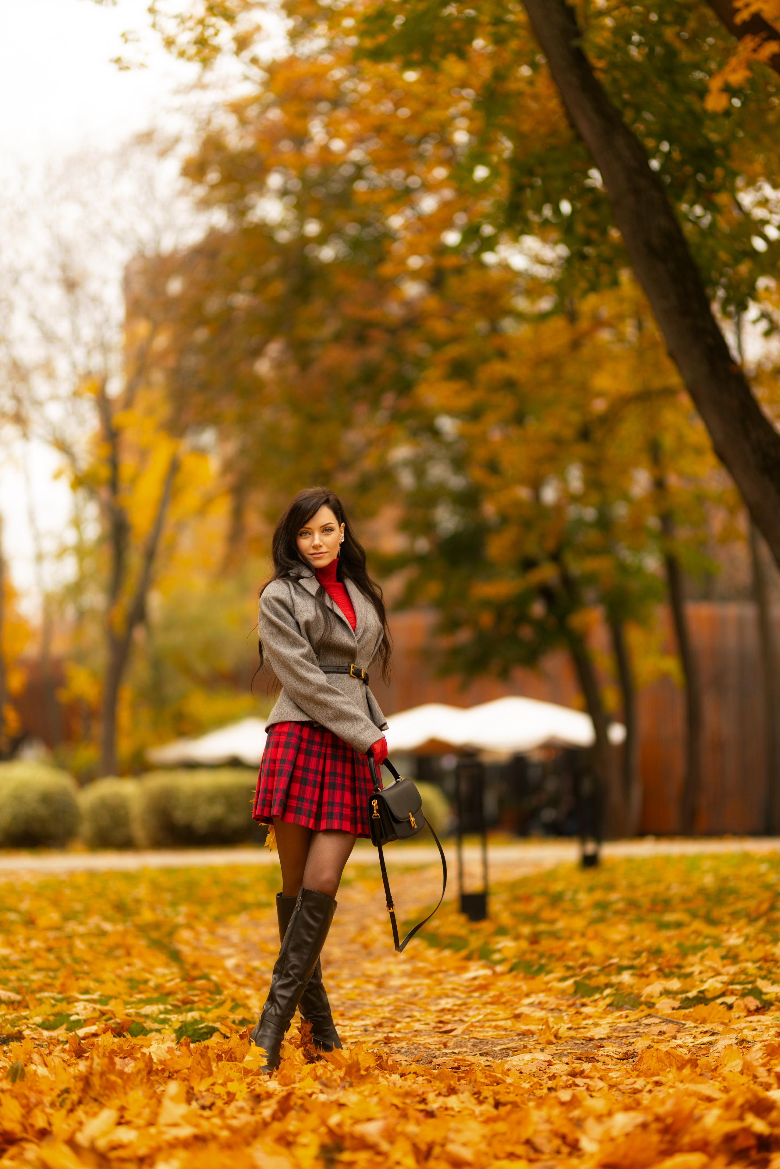 Фотосет с Екатериной в парке на осеннюю тему для «себя»