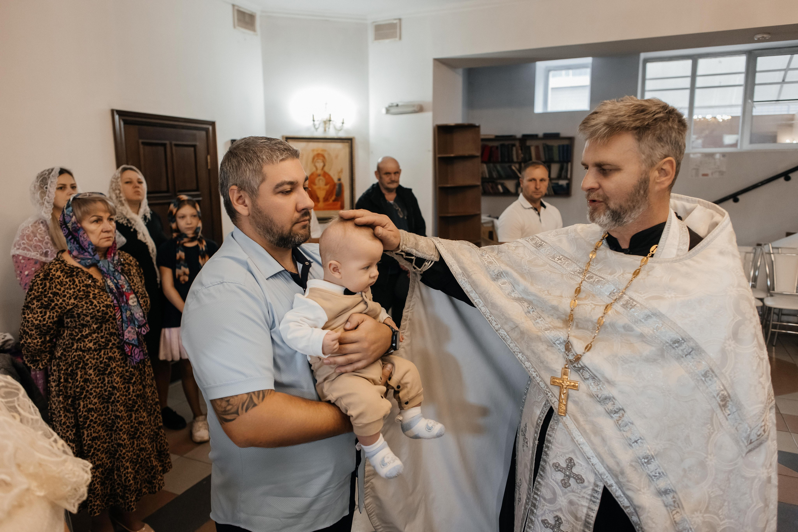 Крещение Ромы. Свадебный и семейный фотограф Яна Стражева. Волгоград, Москва