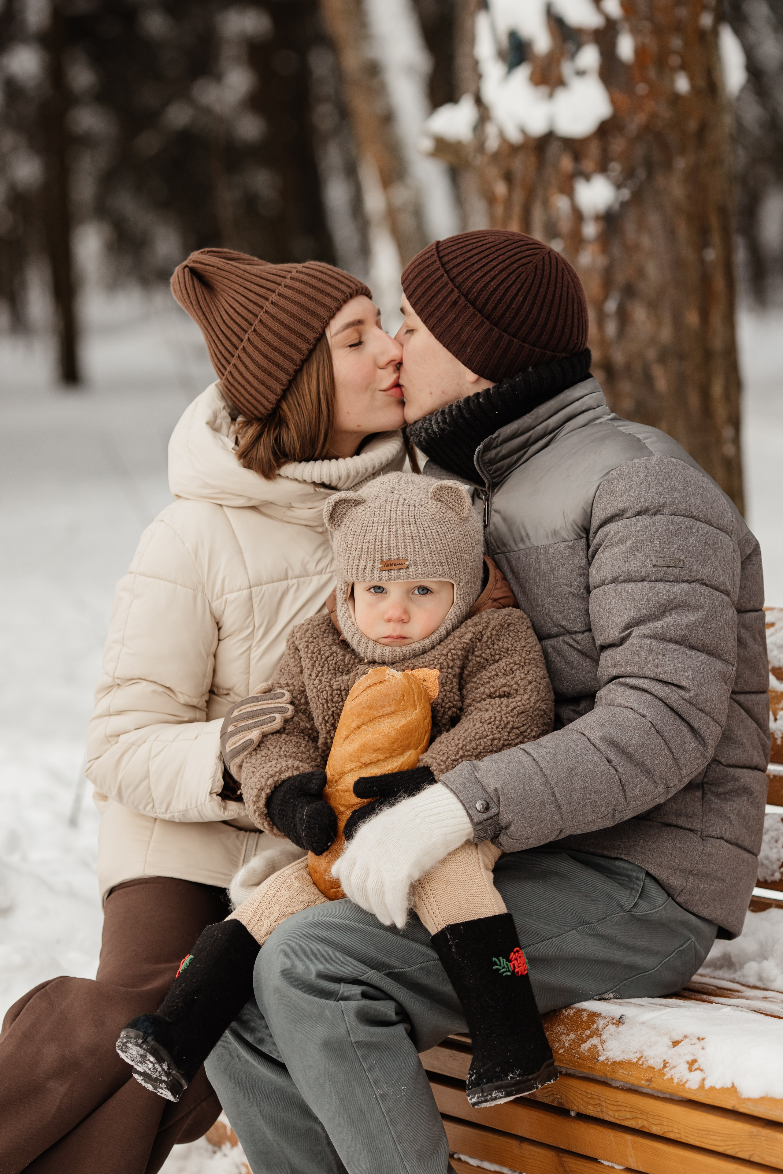 Зимние семейние фотосессии в лесу. Анна Блохина Фотограф Звенигород Одинцово Истра Красногорск Москва