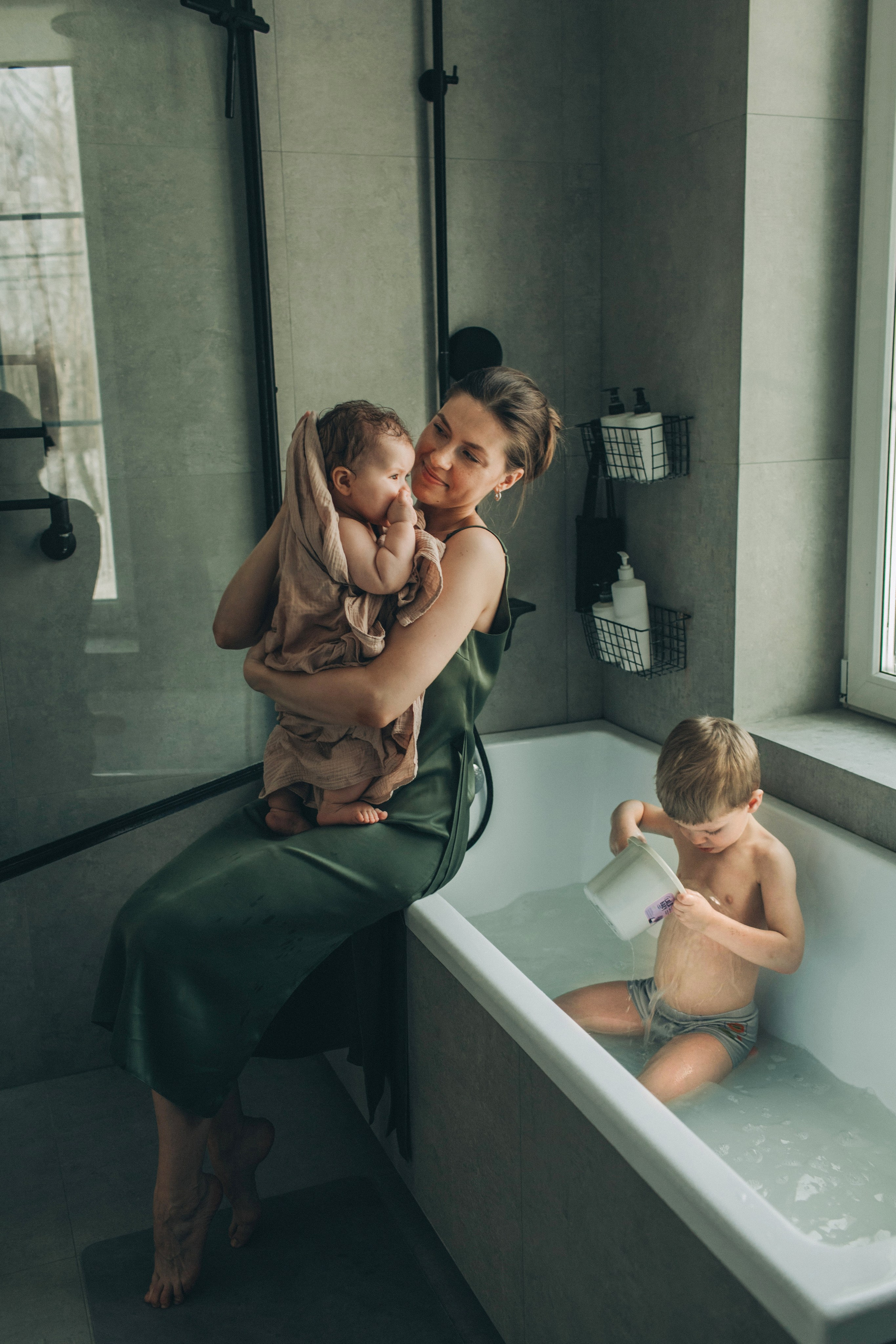 Кира, Арсений, Юля, Антон. Семейный фотограф Томск