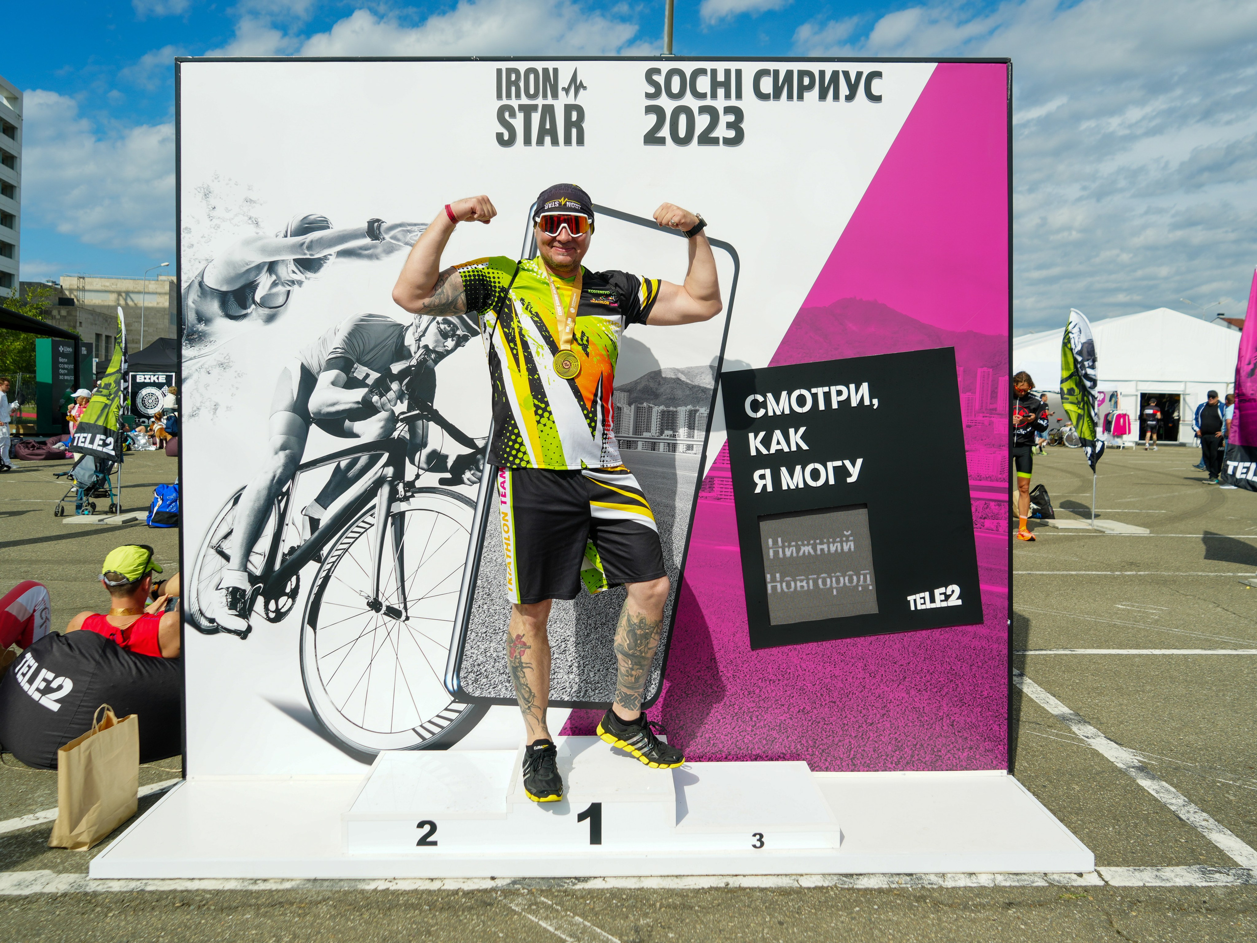 Фотоотчет партнерской интеграции для компании TELE2 на фестивале Ironstar. Репортажный фотограф в Красной Поляне и Сочи Павлюченко Екатерина