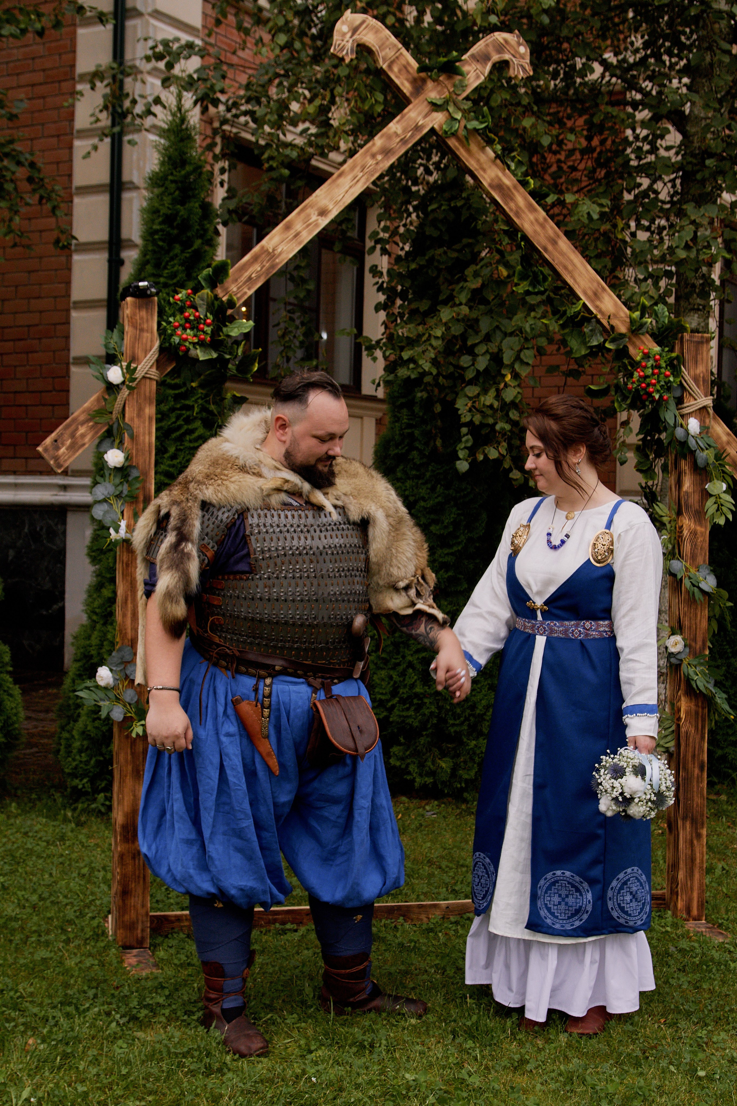 Юлия и Антон. Выездная роспись в стиле викингов. Фотограф лавстори Москва/МО Приятелева Ангелина