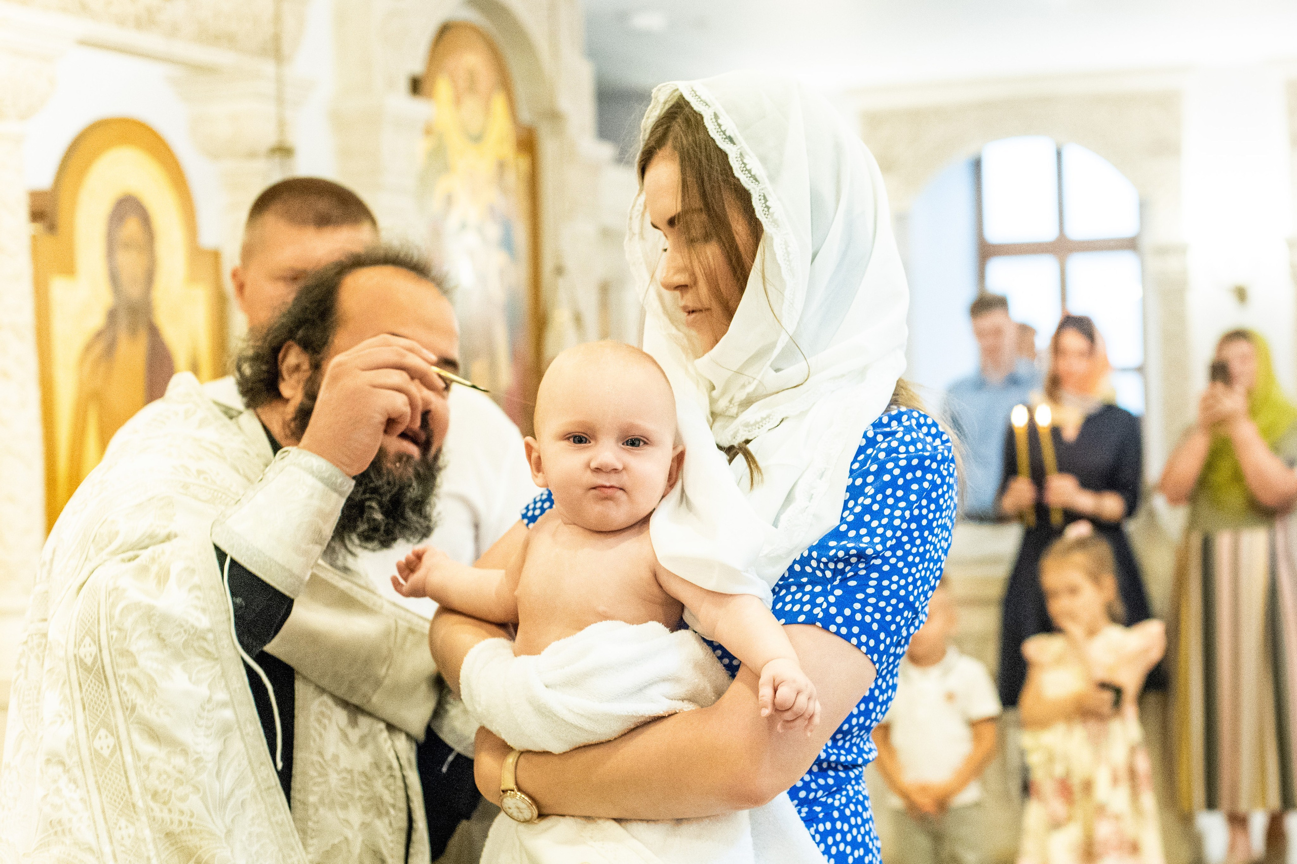 Крещении Ксении. Фотограф Юлия Попова