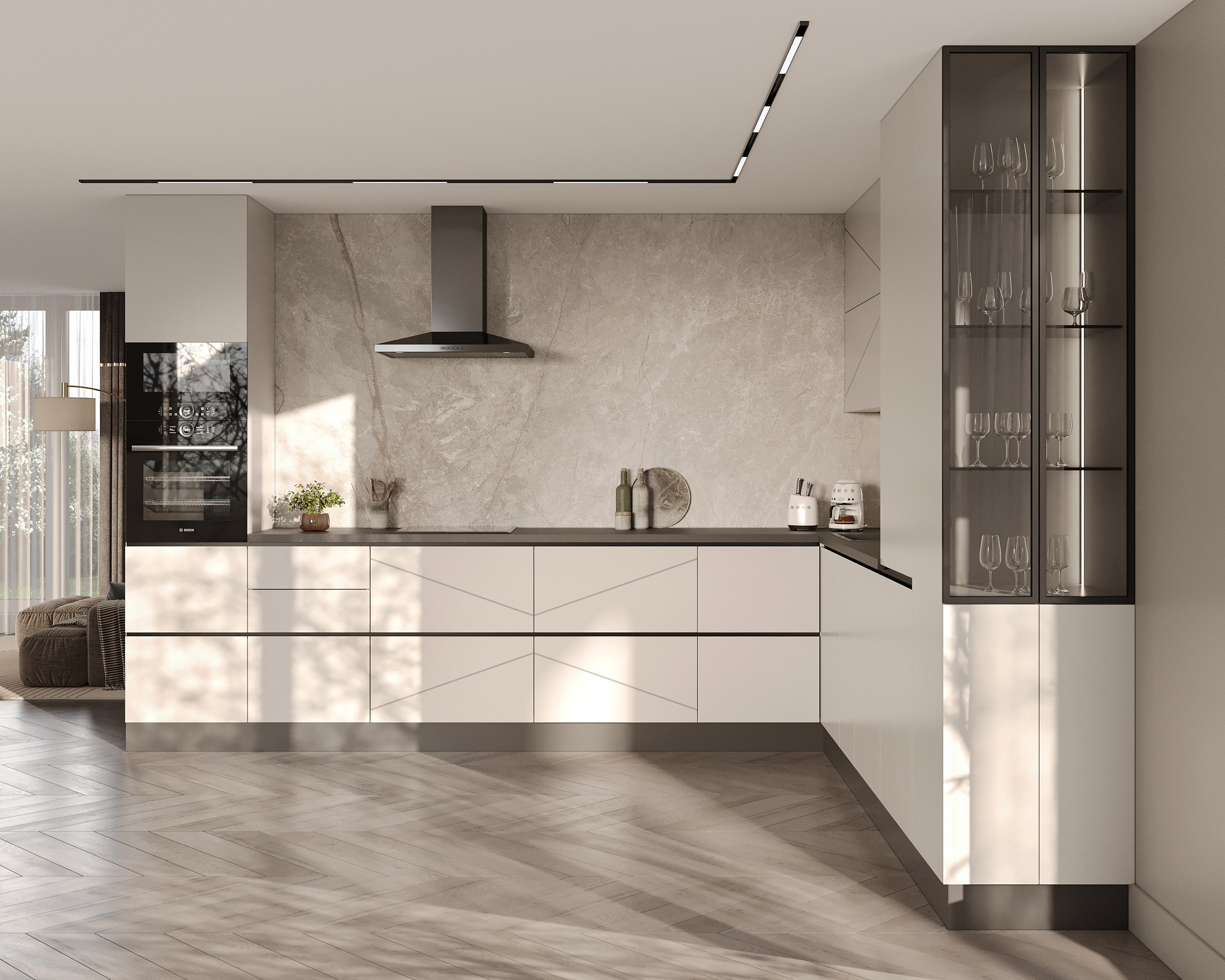 MKR кухонные гарнитуры (предметная 3D визуализация). Королёва Анастасия | 3D визуализатор