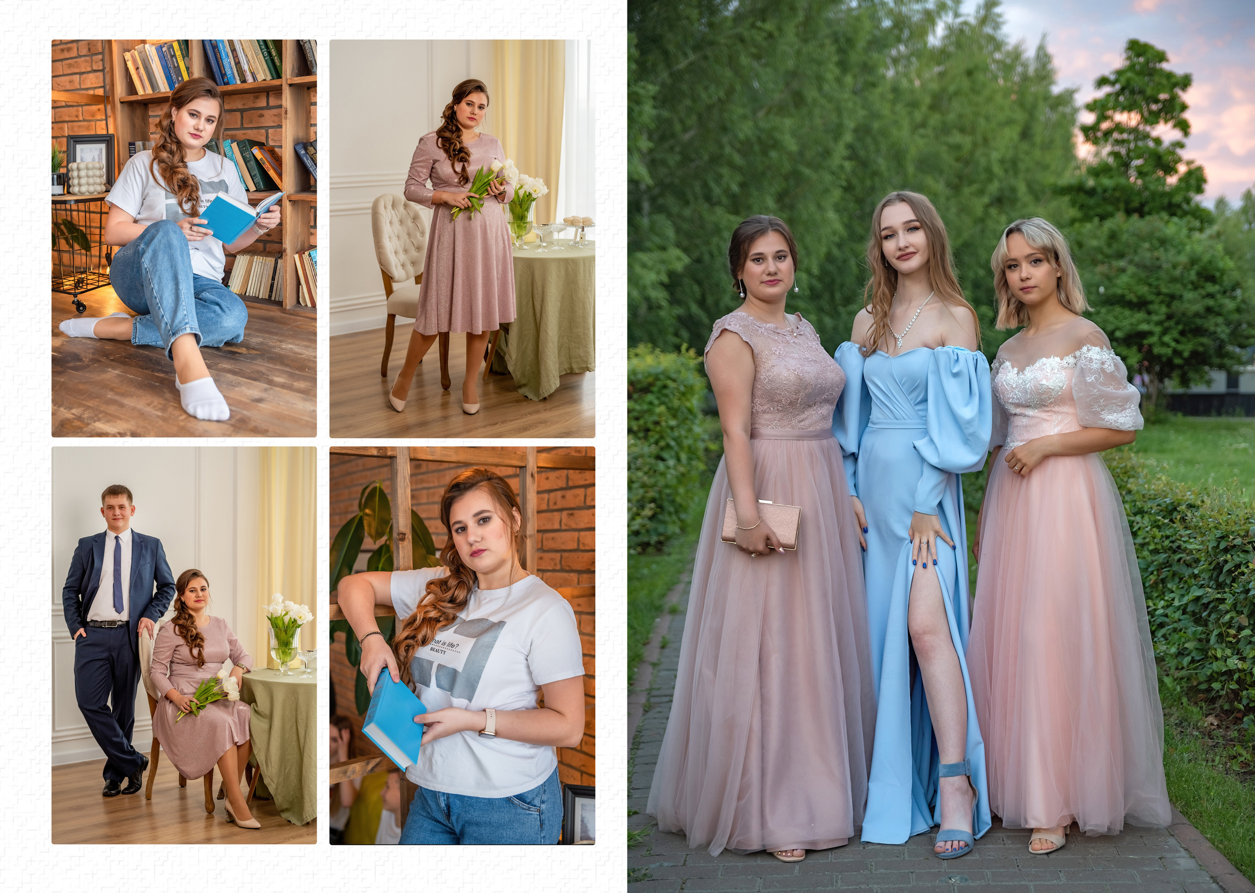 Альбом общей вёрстки на 25 разворотов. Школьный и семейный фотограф в Ульяновске Елена Агафонова