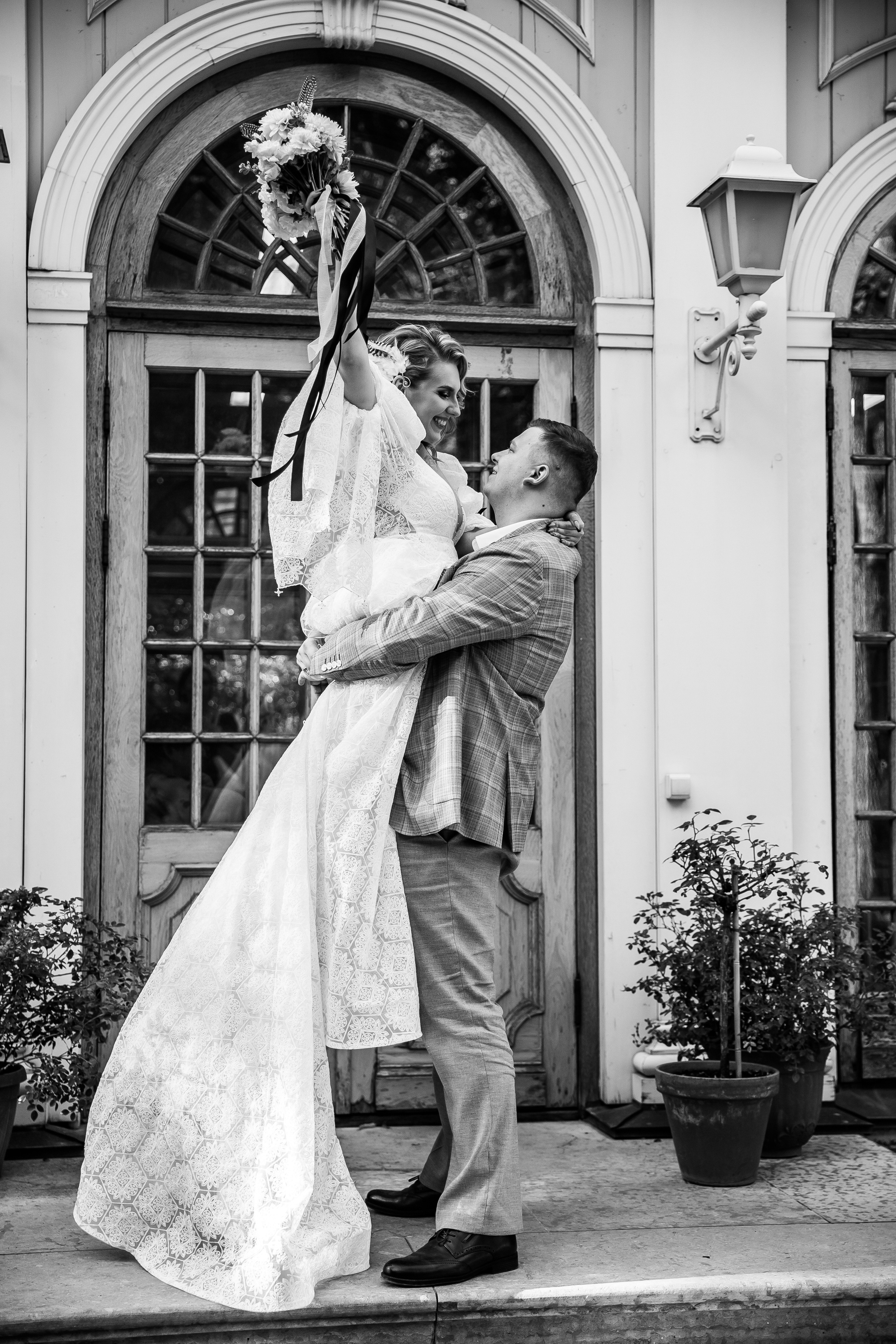 ЧБ свадебные фотографии Питер