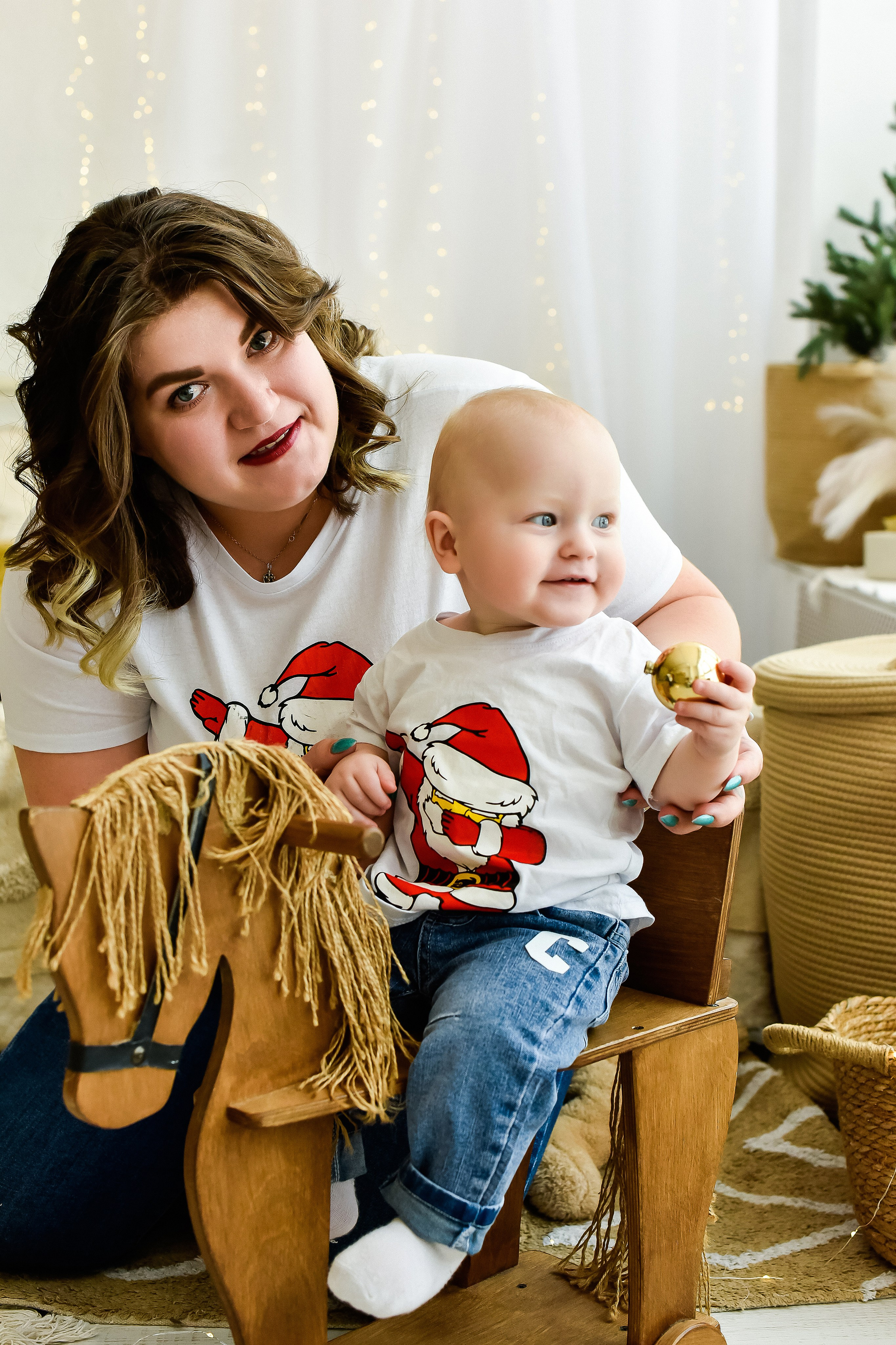 Новогодняя фотосессия для семьи Натальи И Дениса с сыновьями