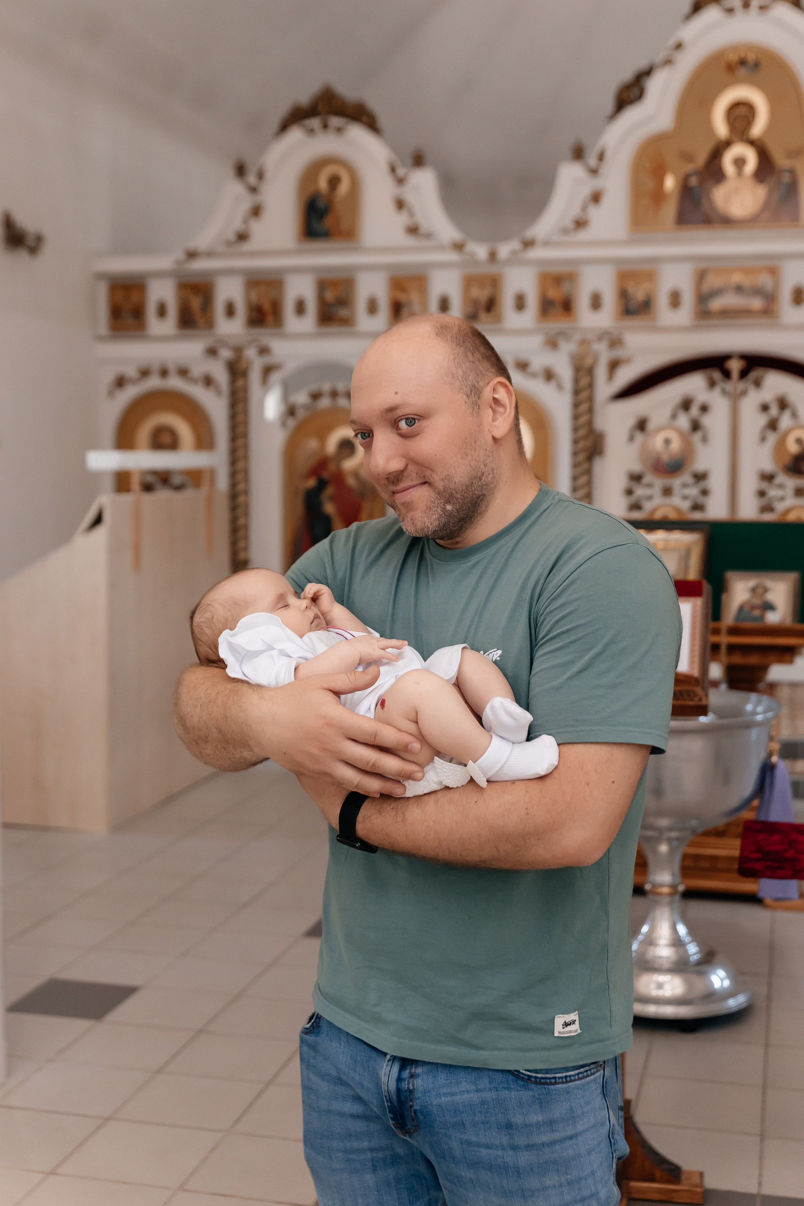 Крещение Ксении. Семейный фотограф Минск Усова Ольга