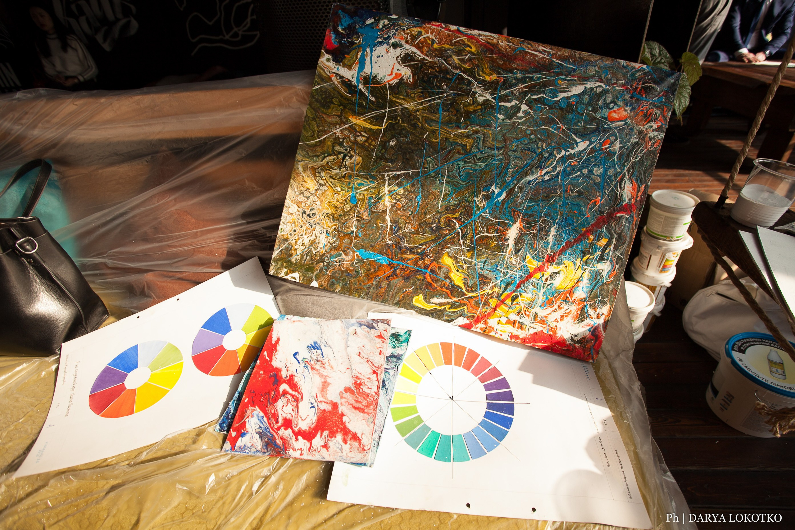 Мастер класс Fluid Art. Фотограф Дарья Локотко в Красноярске